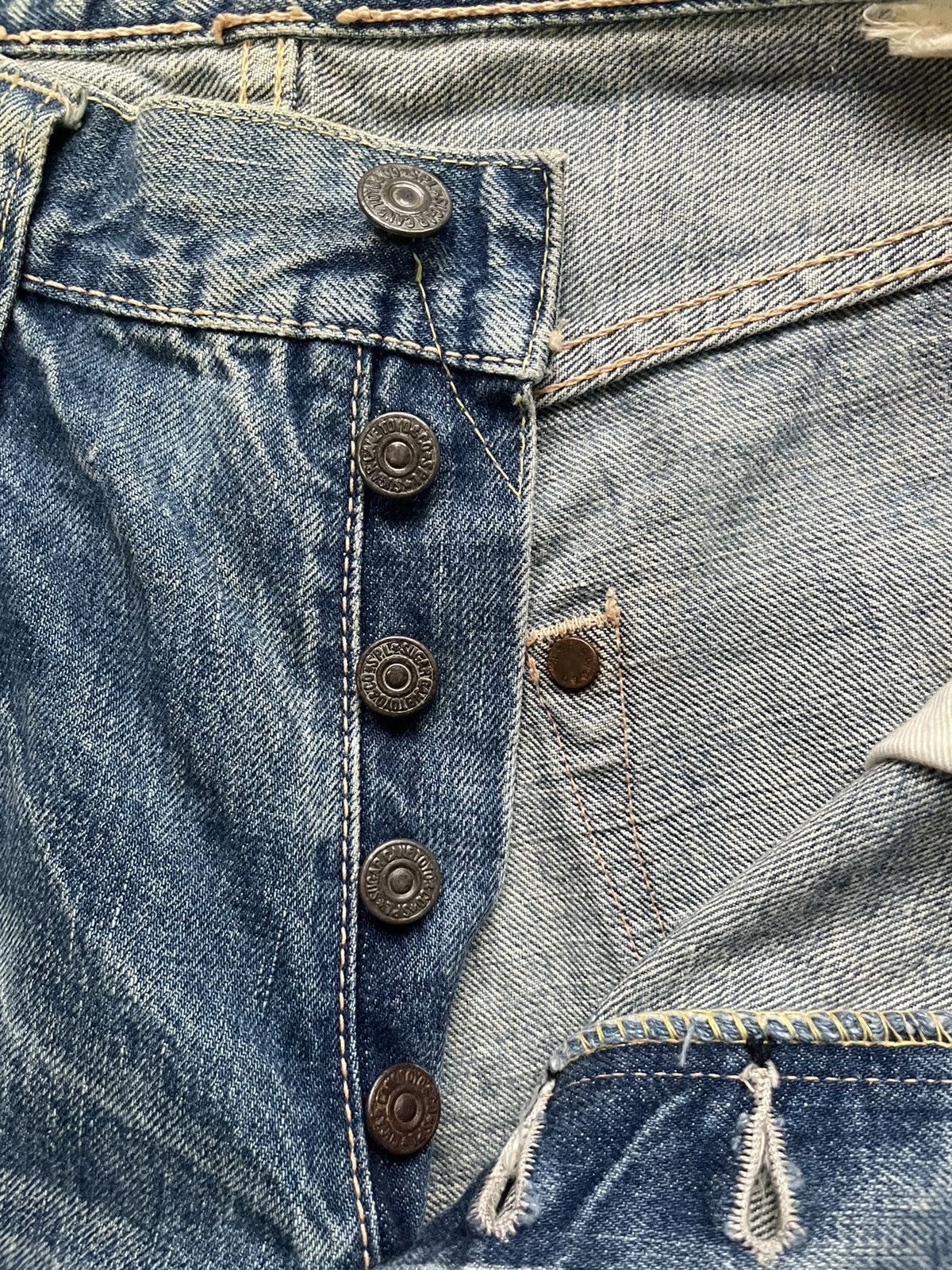 Sugar Cane Vintage Sugar Cane Lot 902 Selvedge Distresed Denim Size US 32 / EU 48 - 22 Thumbnail