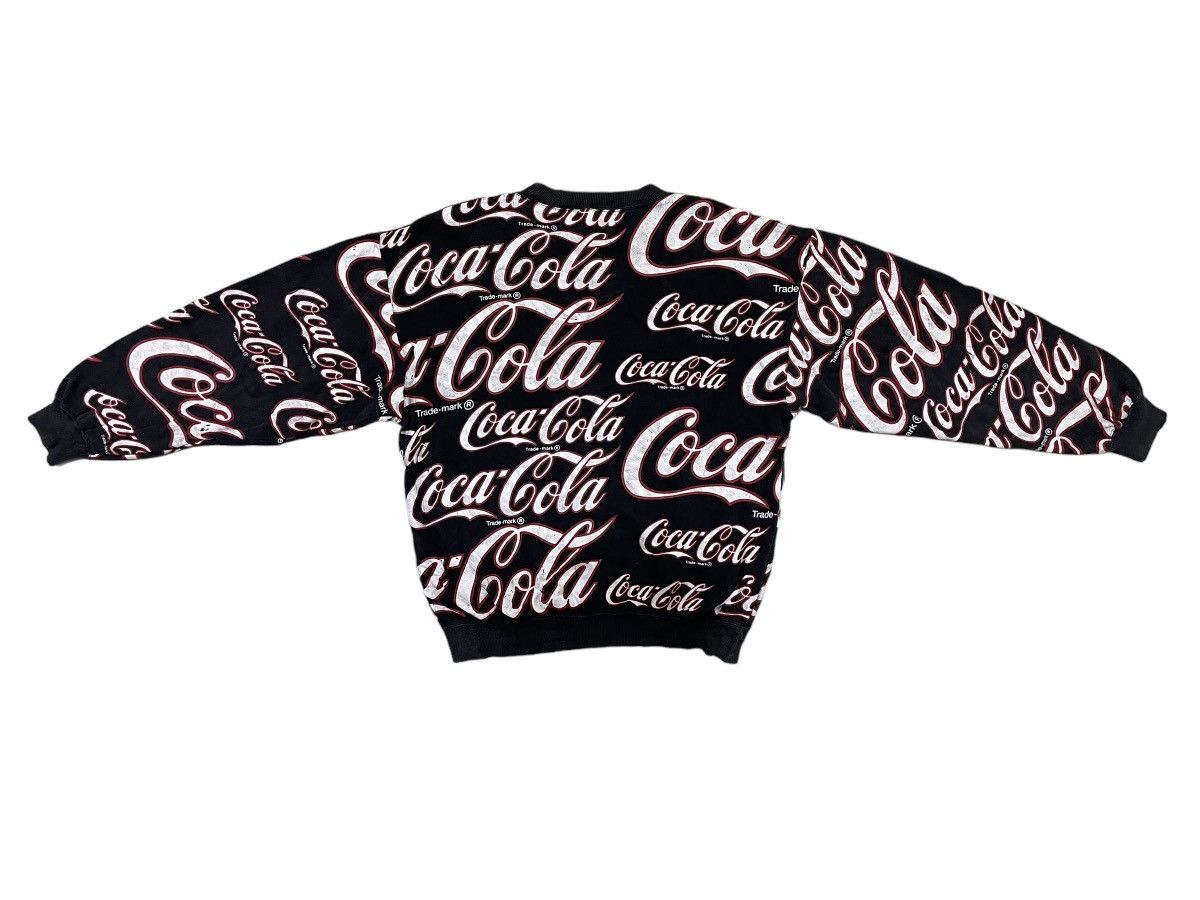 Coca Cola × Vintage Vintage Coca cola overprint big logo sweatshirt Size US L / EU 52-54 / 3 - 2 Thumbnail
