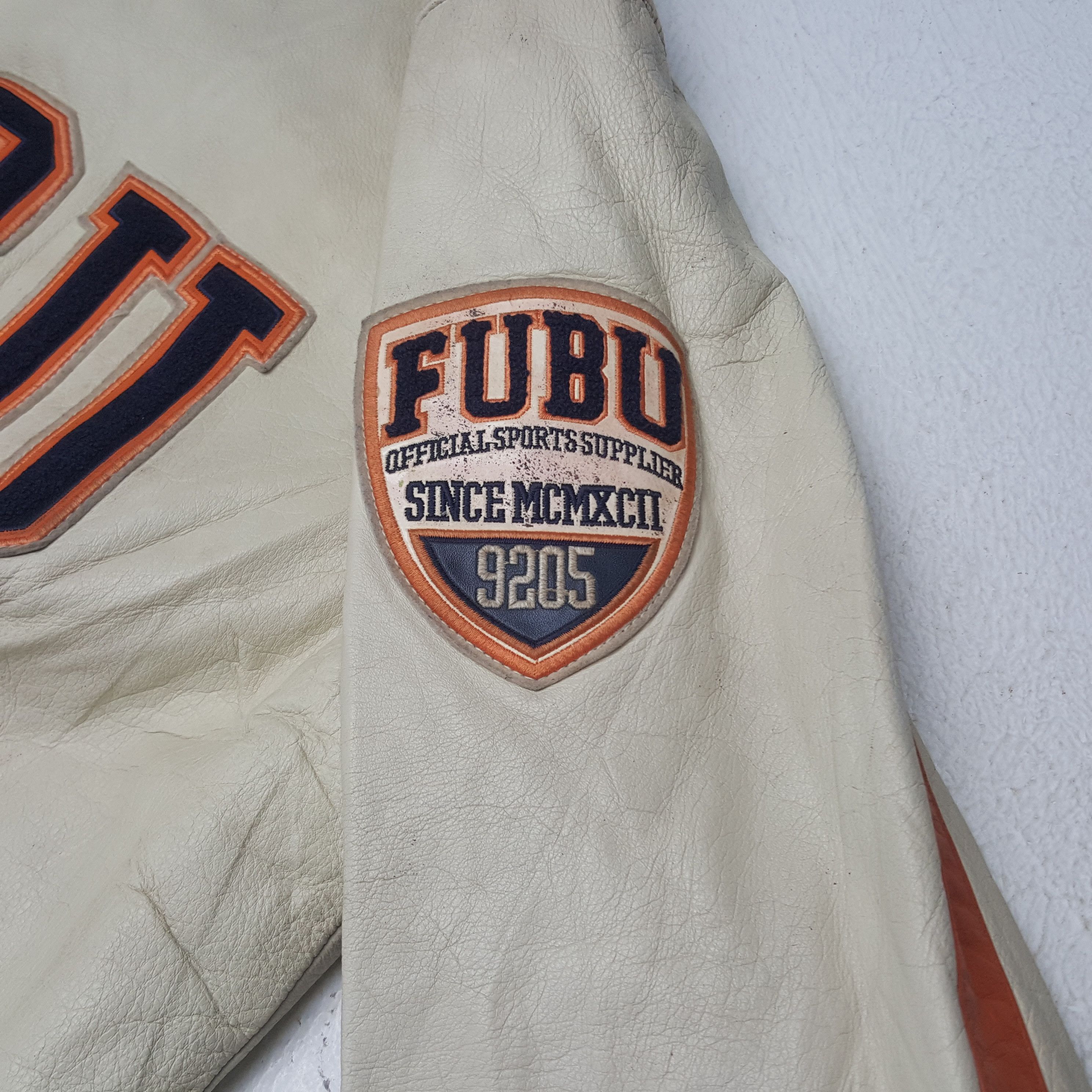 Fubu × Vintage Vintage Fubu American Style Leather Jacket C286N4 Size US L / EU 52-54 / 3 - 8 Thumbnail