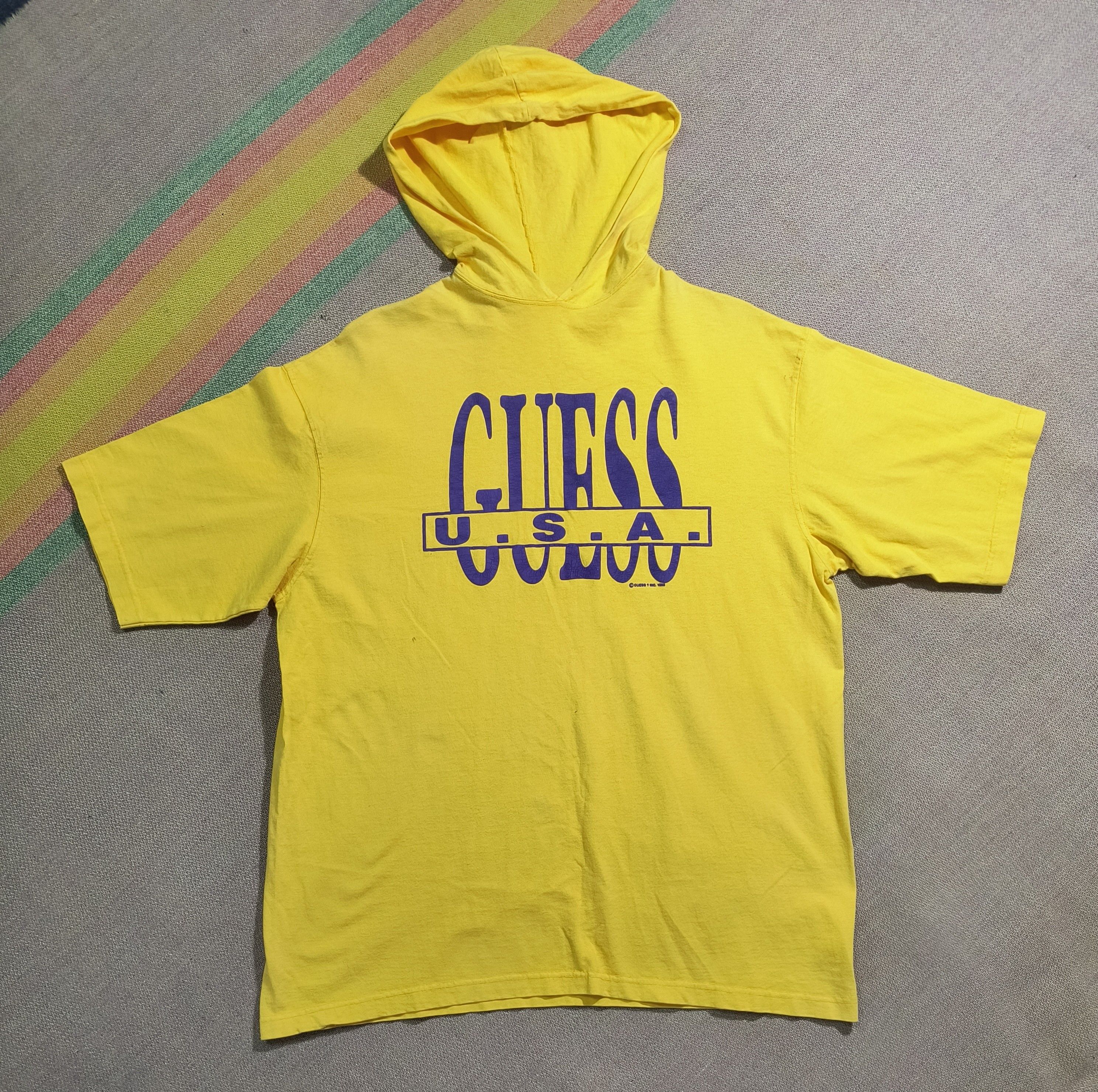 Georges Marciano Vintage Guess USA 1993 hoodie tee Size US XL / EU 56 / 4 - 2 Thumbnail