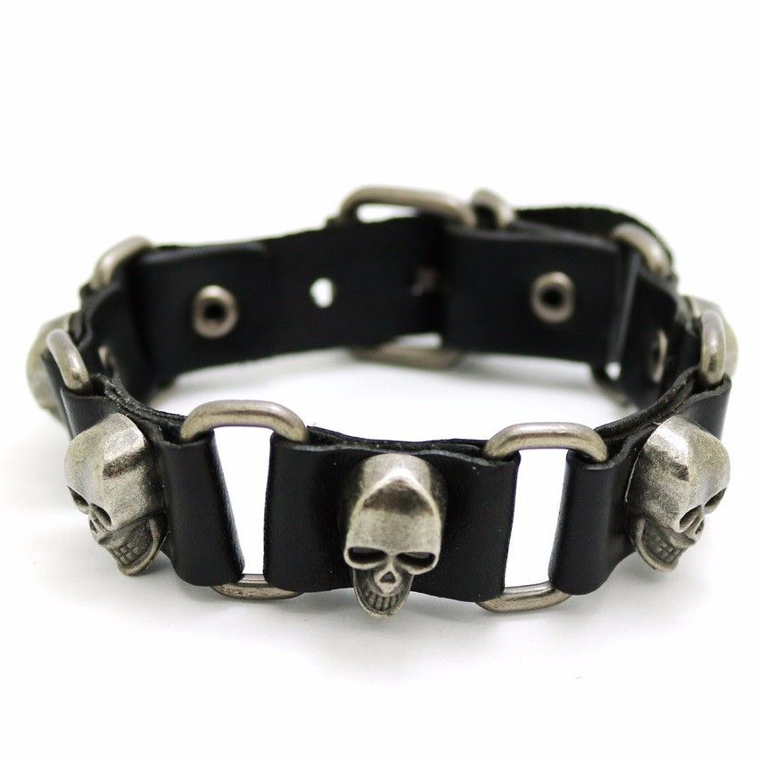 Japanese Brand Skull Punk Bracelet Size ONE SIZE - 1 Thumbnail
