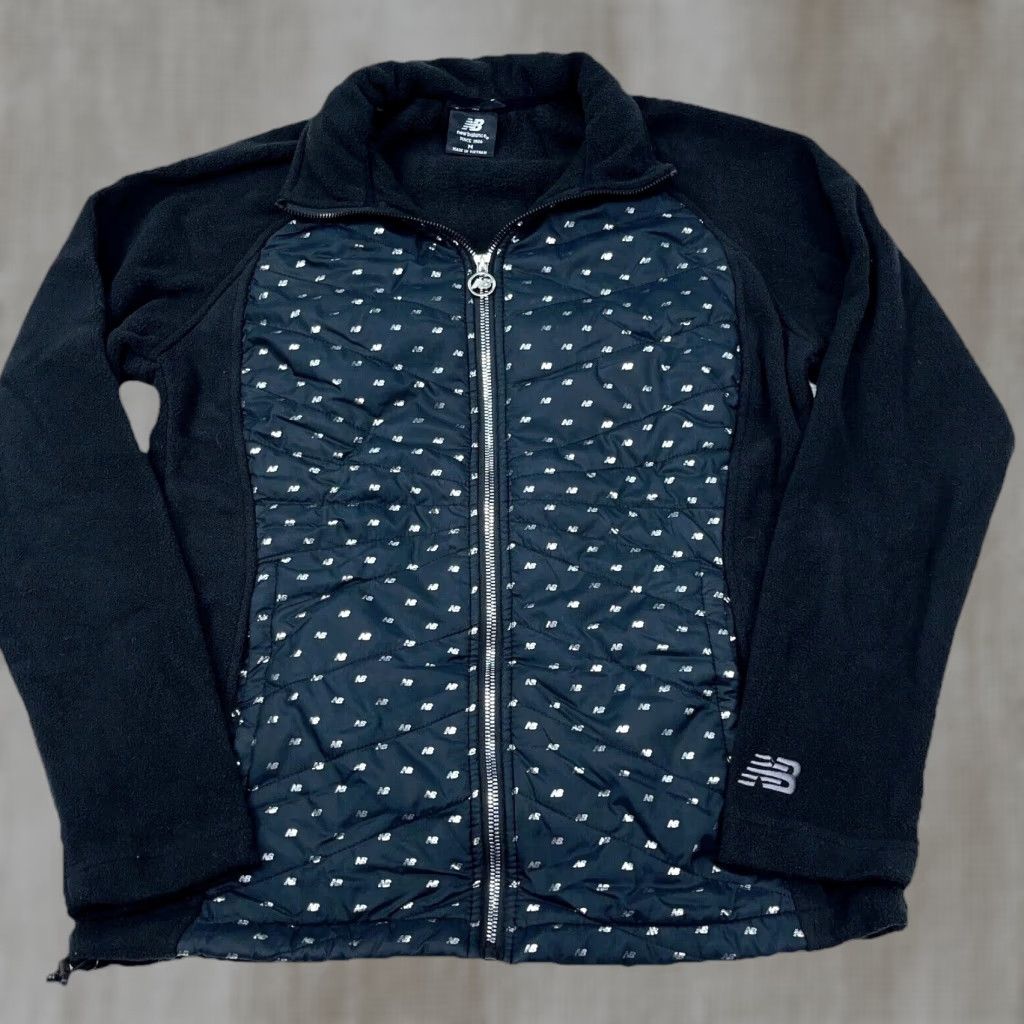 New Balance New Balance Jacket Women M Black Fleece Full Zip - Basic, All Seasons, Lightweight, Pockets, Regular Fit Size M / US 6-8 / IT 42-44 - 1 Thumbnail
