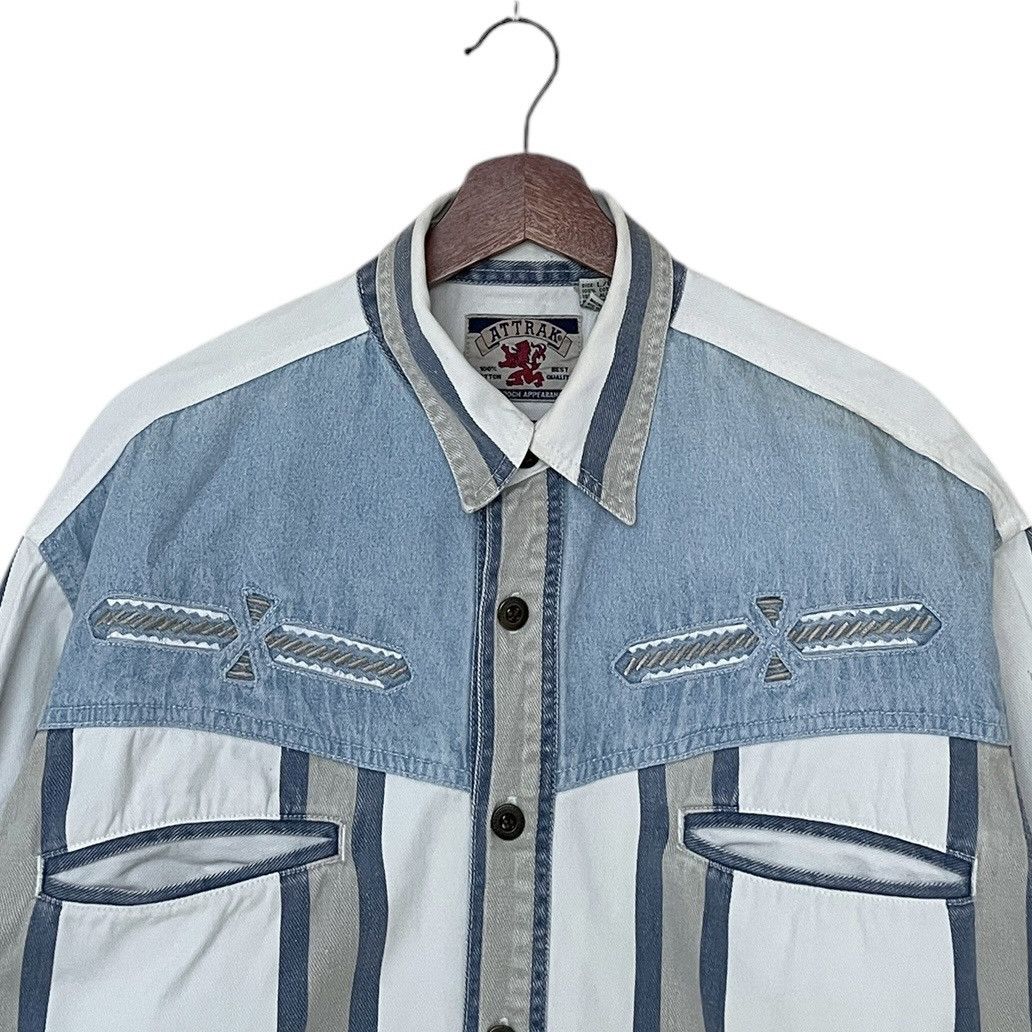 Vintage Vintage Brand Attrak Western Shirt 1990s Size US L / EU 52-54 / 3 - 7 Thumbnail