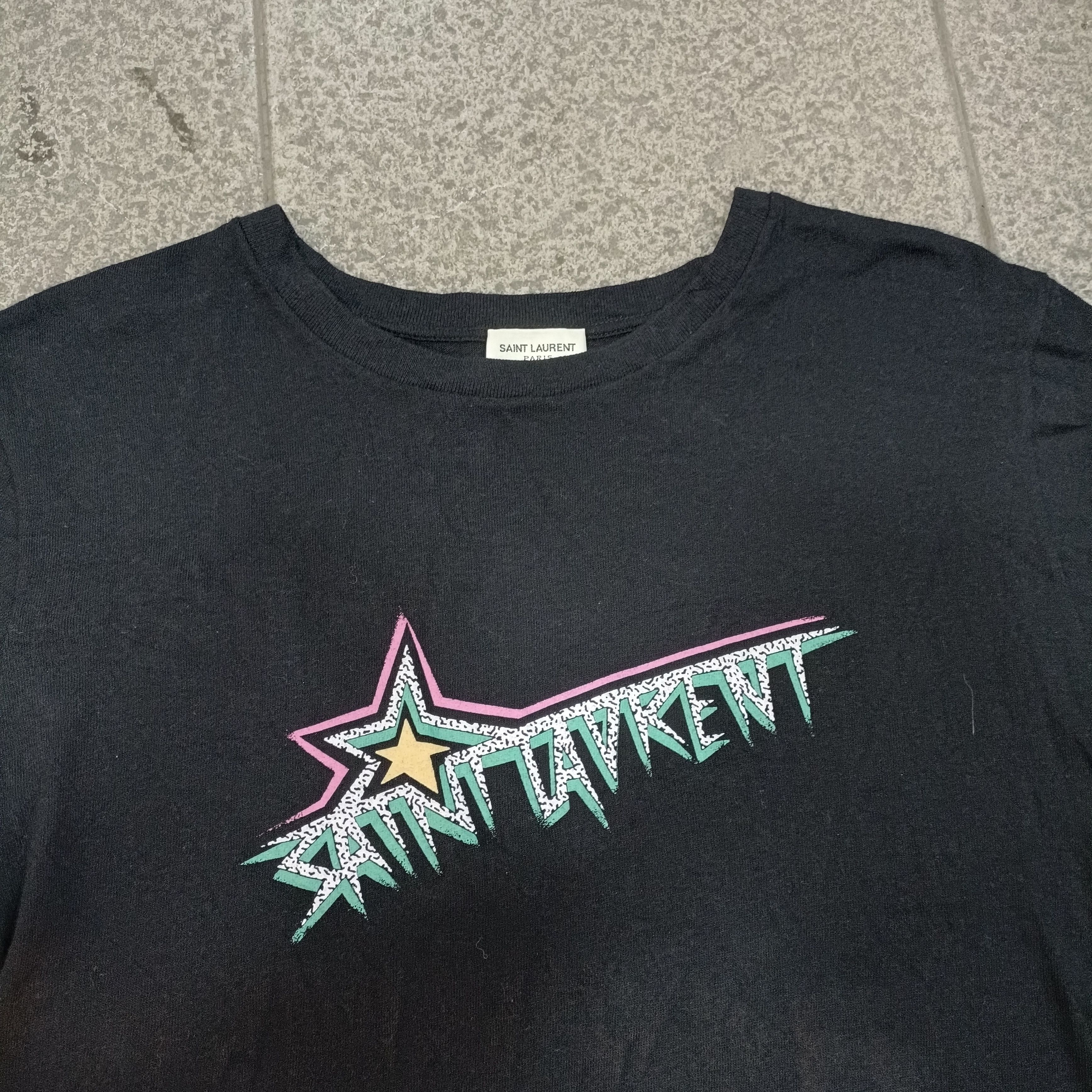 Saint Laurent Paris Saint Laurent SS19 Star T-shirt Size US XS / EU 42 / 0 - 3 Thumbnail