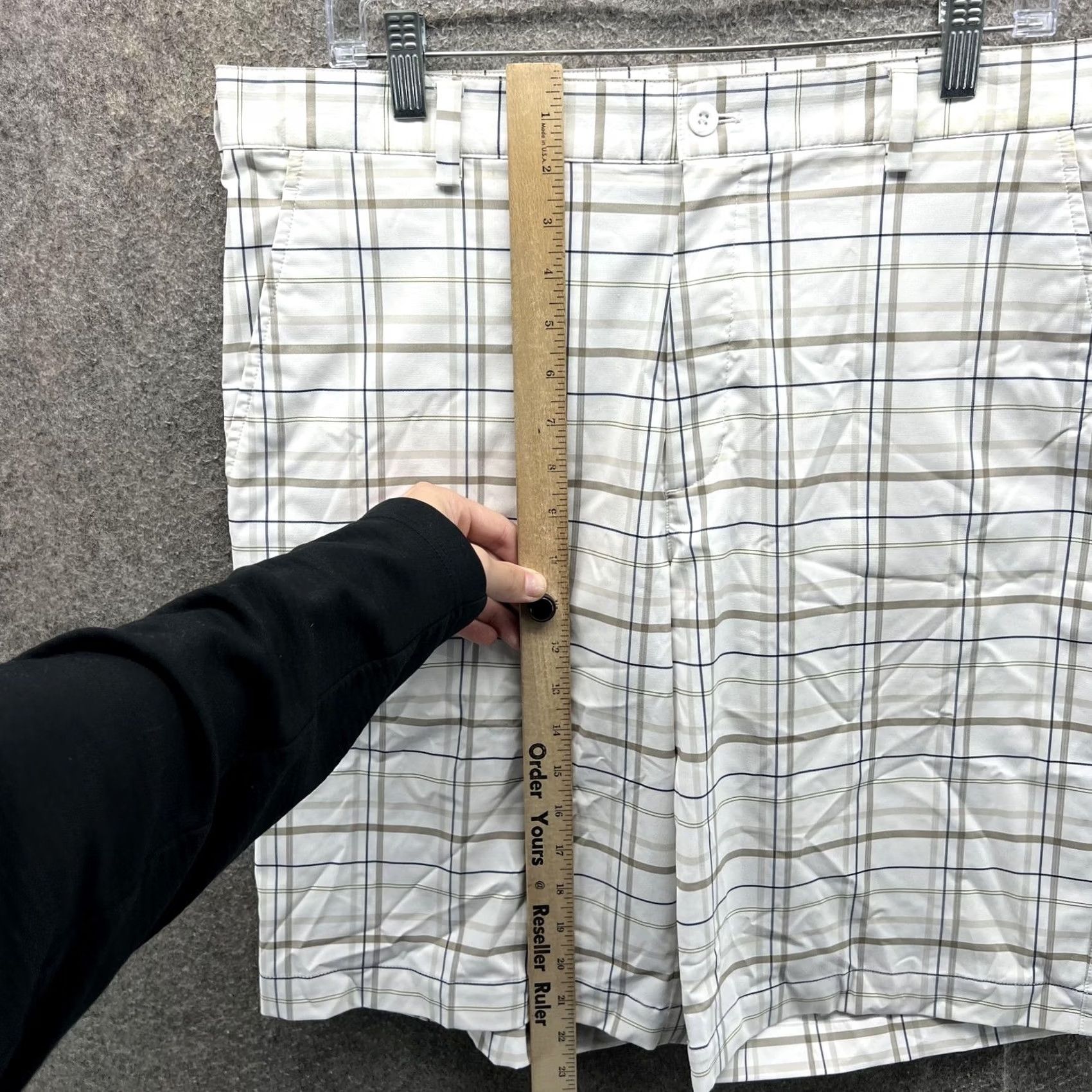Nike Nike Golf Shorts Mens 34 White Plaid Dri-FIT Stretch Inseam 11 Size US 34 / EU 50 - 5 Thumbnail