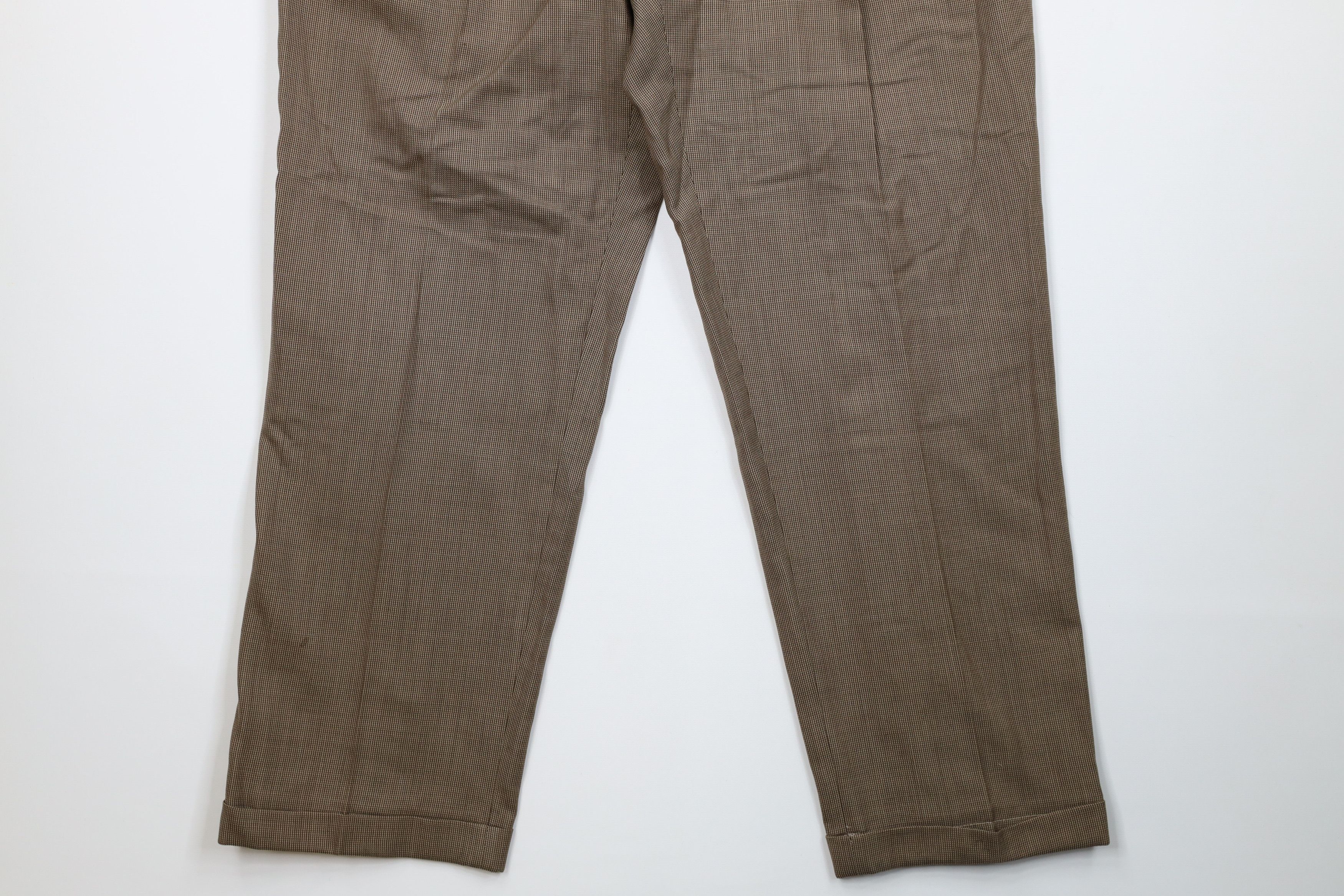 Vintage Vintage 90s Streetwear Wool Wide Leg Chino Pants Brown Size US 36 / EU 52 - 4 Thumbnail