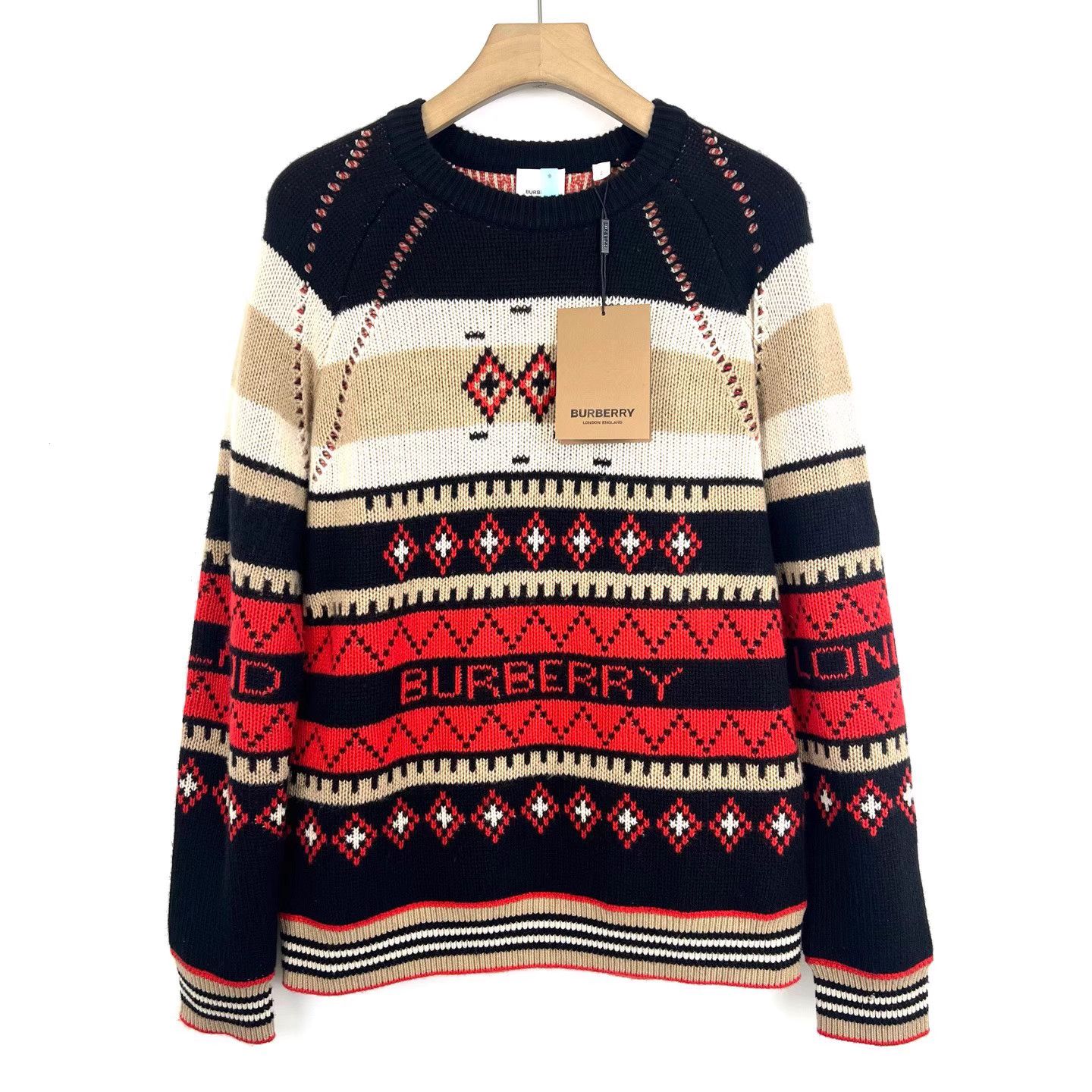 Burberry Burberry Men's Cashmere Vintage Knit Crew Neck Sweater K12 Size US S / EU 44-46 / 1 - 1 Thumbnail