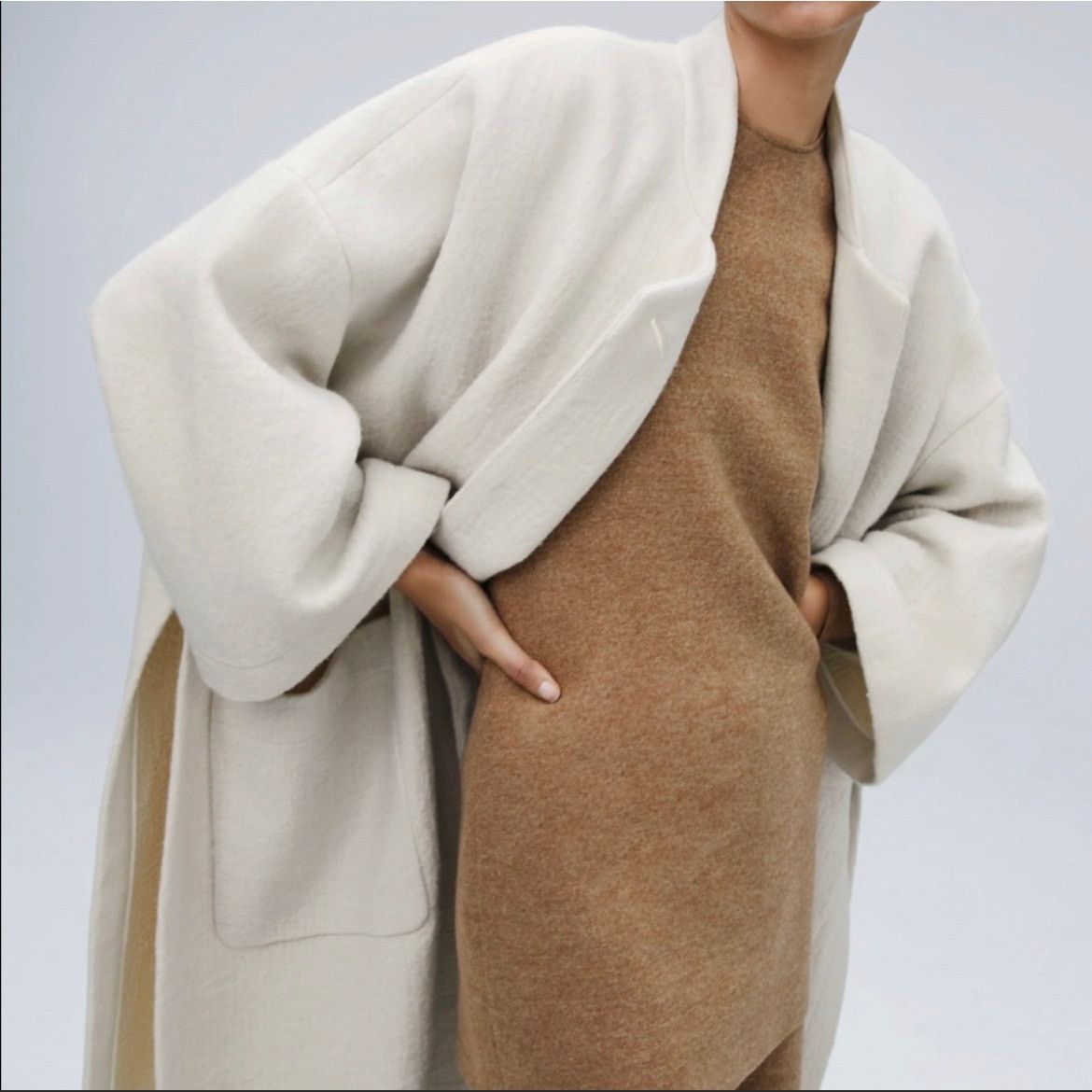 Zara ZARA BLOGGER FAVORITE 100% WOOL DRESS LIMITED EDITION Size XS / US 0-2 / IT 36-38 - 6 Thumbnail