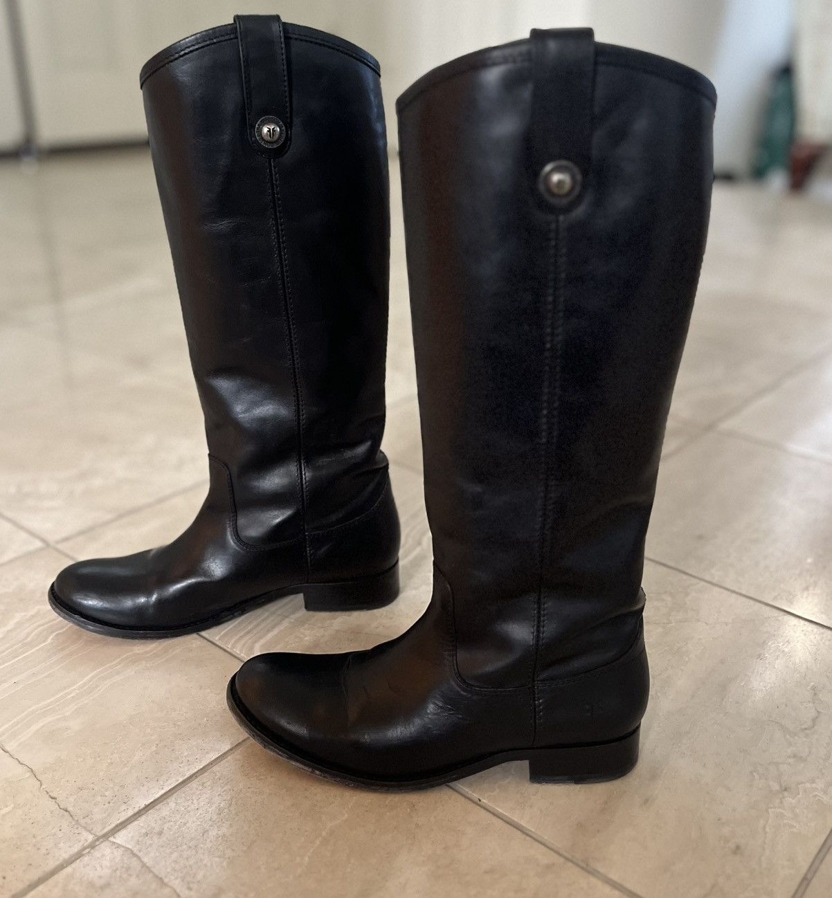 Frye Frye Melissa Button Leather Boots Size US 6.5 / IT 36.5 - 1 Thumbnail