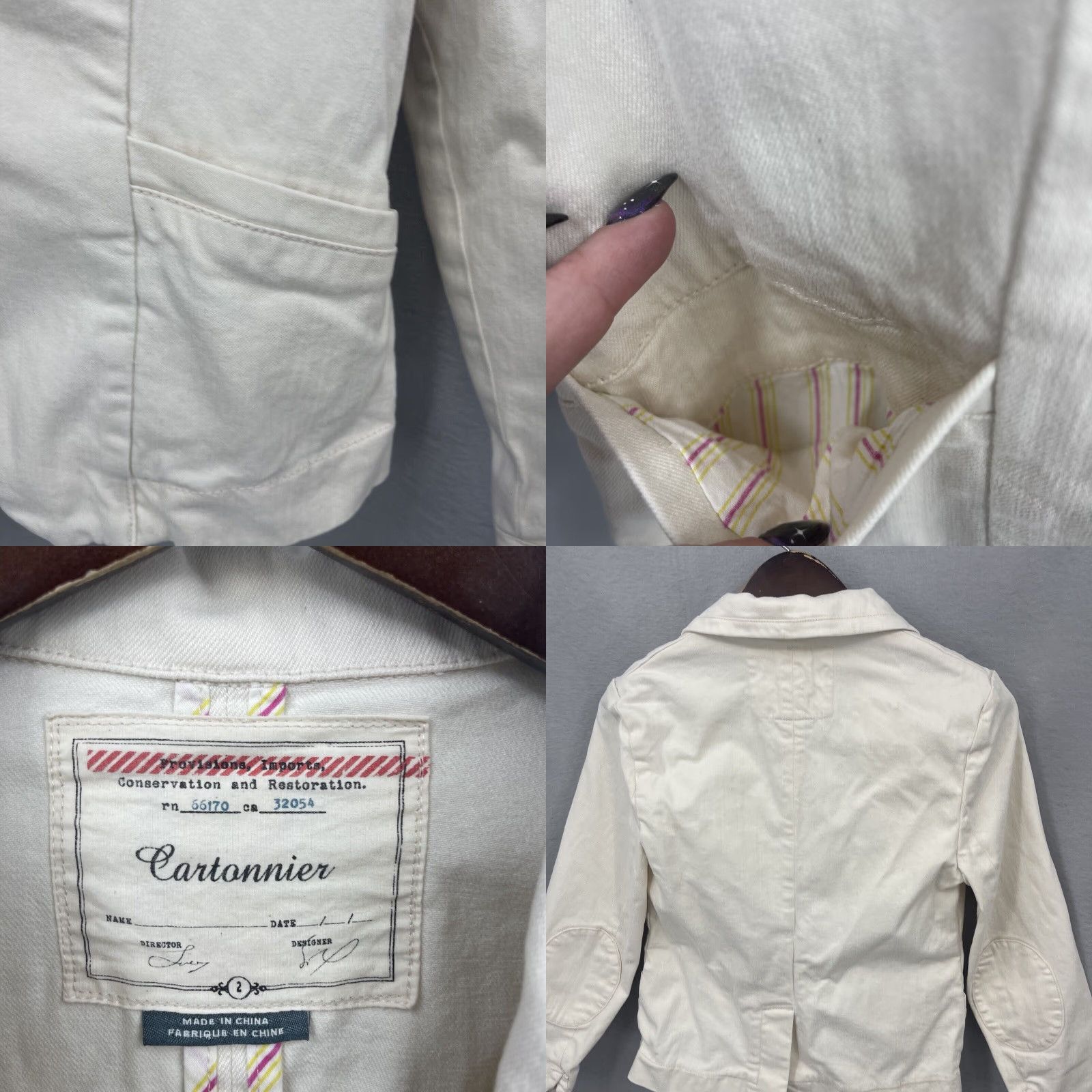 Anthropologie Anthropologie Blazer Knit One-Button Beige Size 2 Womens Size XS / US 0-2 / IT 36-38 - 8 Thumbnail