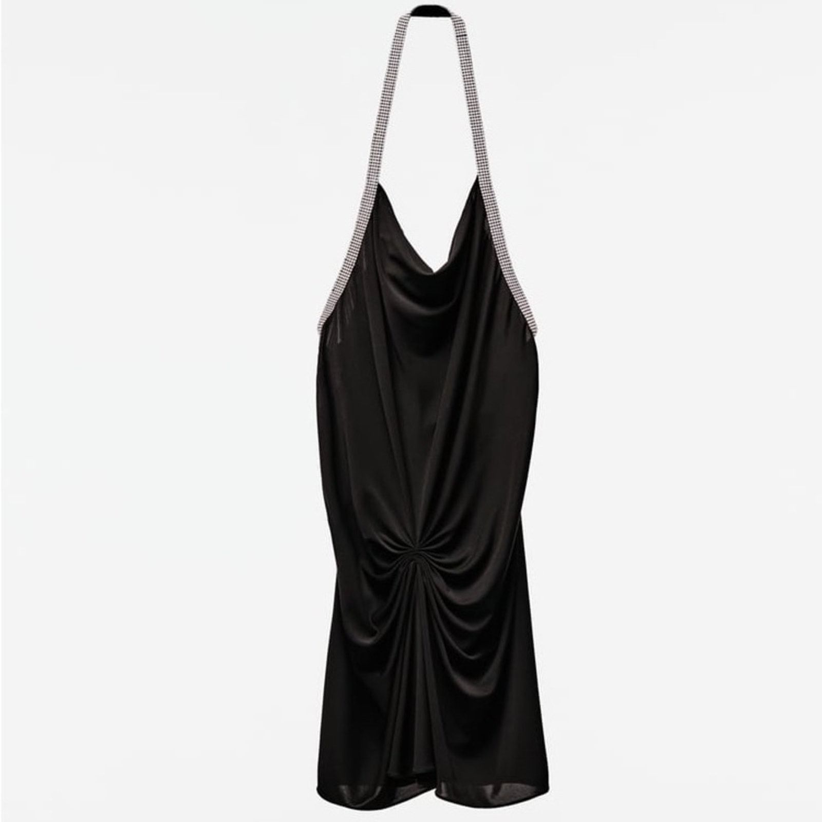 Zara ZARA RHINESTONE DRAPED DRESS LIMITED EDITION Size S / US 4 / IT 40 - 10 Thumbnail