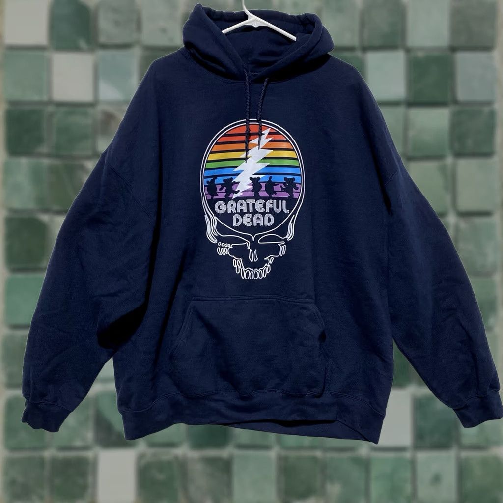 Cool Shirtz VINTAGE Grateful Dead Hoodie Navy 3XL Mens Hoodie Steal Your Face Dancing Bears Terrapin Size US XXL / EU 58 / 5 - 1 Thumbnail