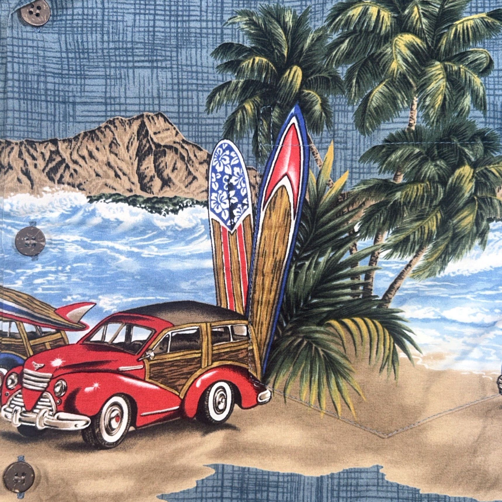 Vintage VINTAGE St Bishop Apparel Beach Sunset Hawaiian Shirt Button Up Pocket 3XL Size US XXL / EU 58 / 5 - 6 Thumbnail