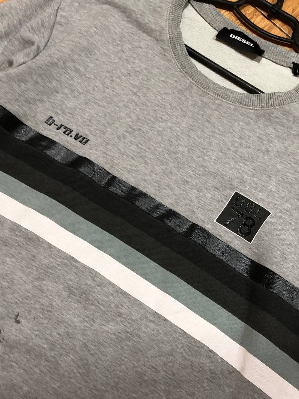 Vintage Diesel Y2K Logo Classic Fit Sweater Size L
