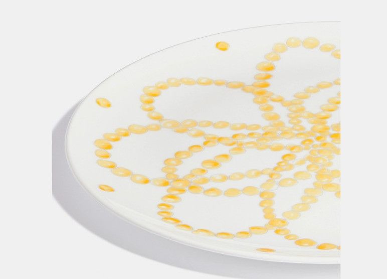 Dior o1w1db10425 HYJ01PO Size: OS / Dinner Plate in Gold & White Size ONE SIZE - 3 Thumbnail