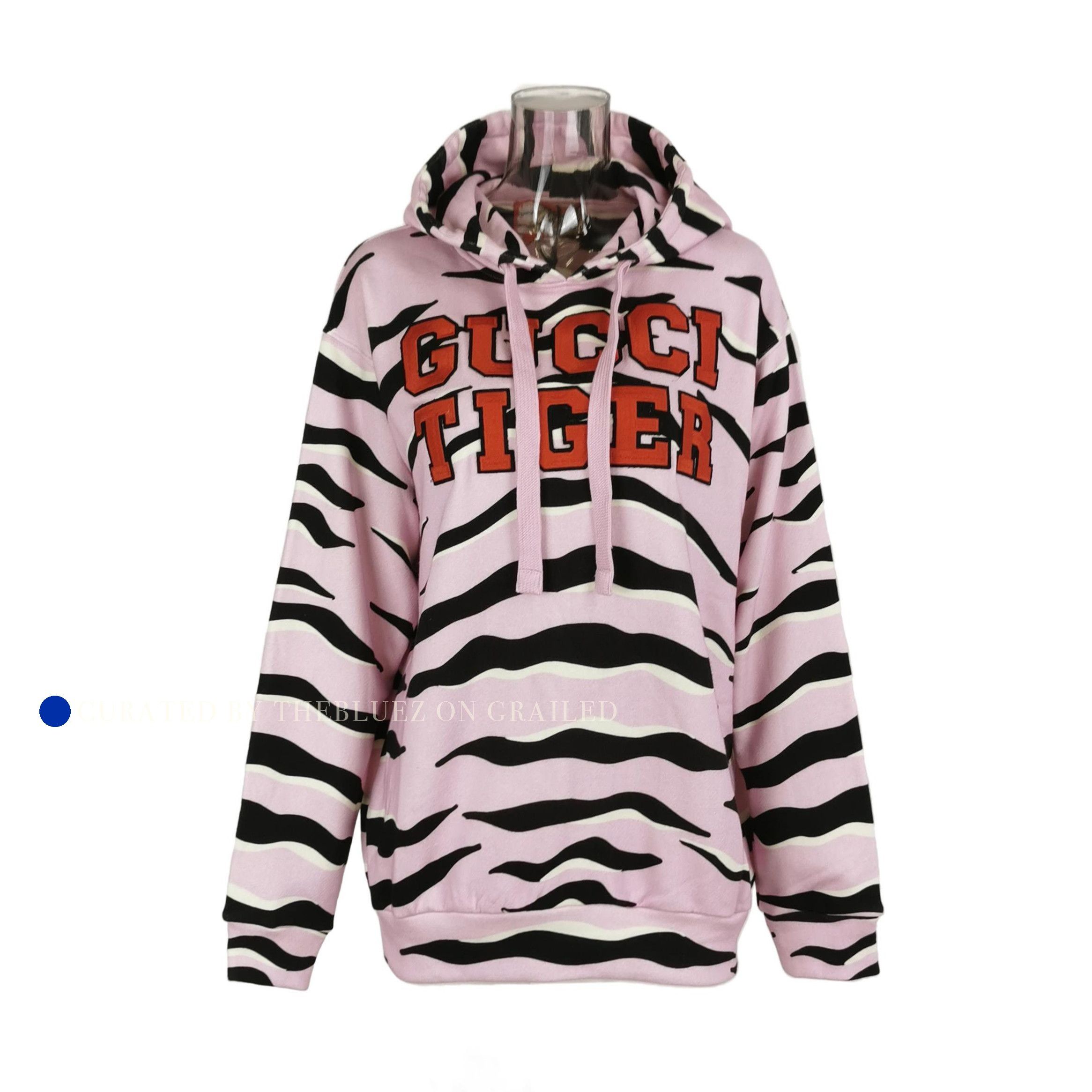Gucci Pink Tiger Print Hoodie Size US M / EU 48-50 / 2 - 1 Thumbnail