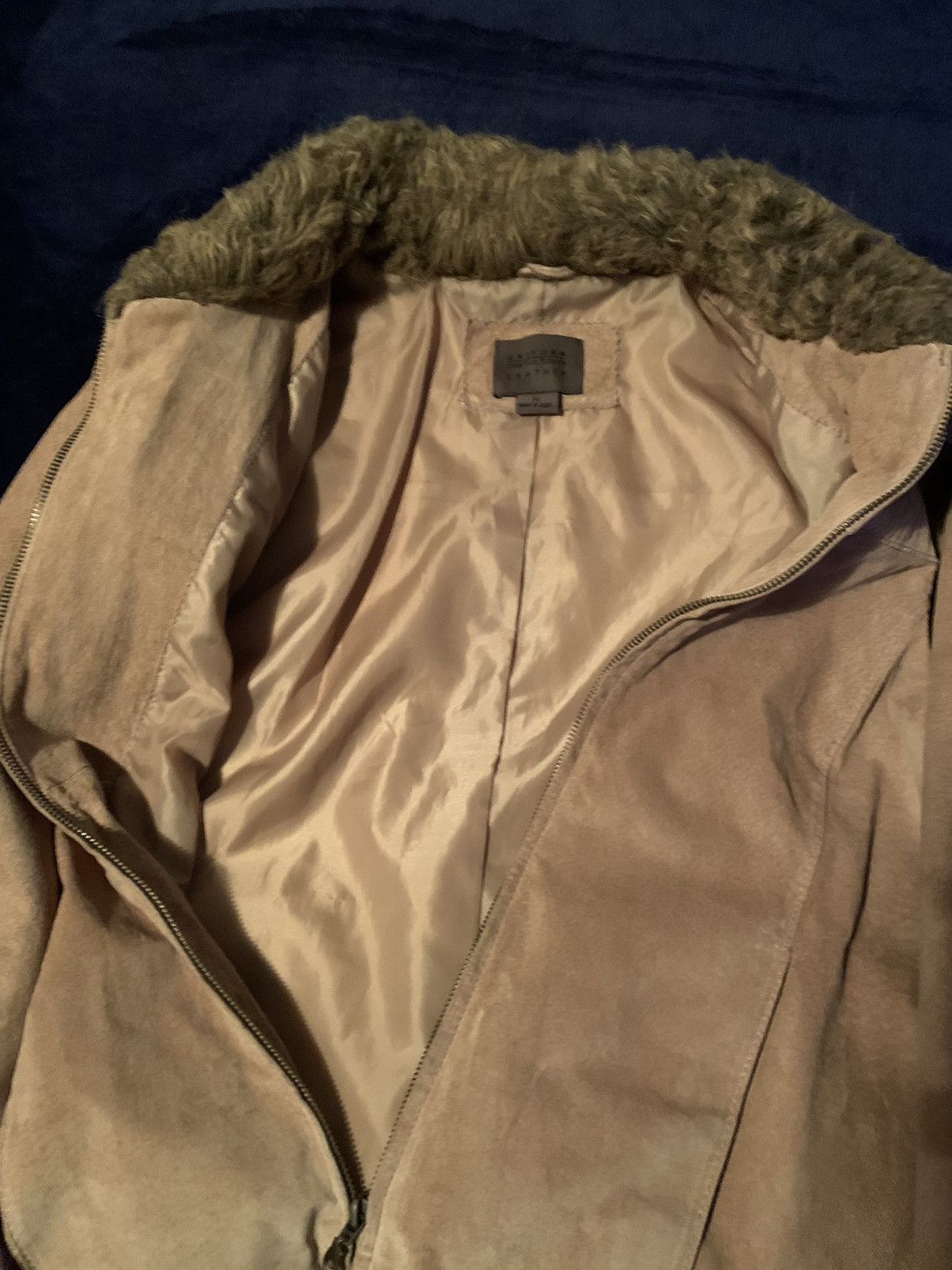 Vintage Women’s Jacket Zip up Y2K Fashion Indie Casual Fur Vintage Size M / US 6-8 / IT 42-44 - 2 Thumbnail