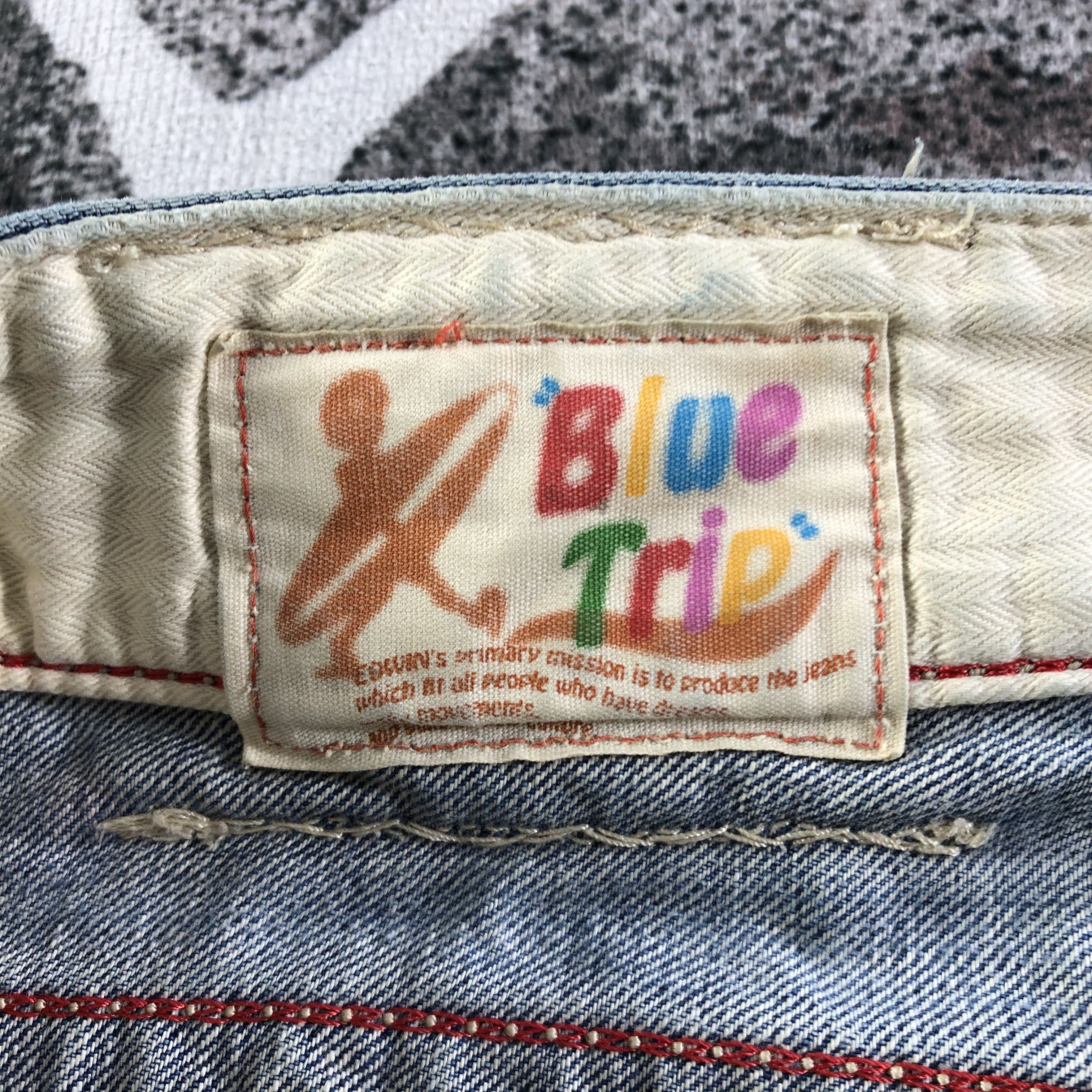 Edwin Vintage Edwin Blue Trip Jeans Distressed Denim KJ2269 Size US 30 / EU 46 - 9 Thumbnail