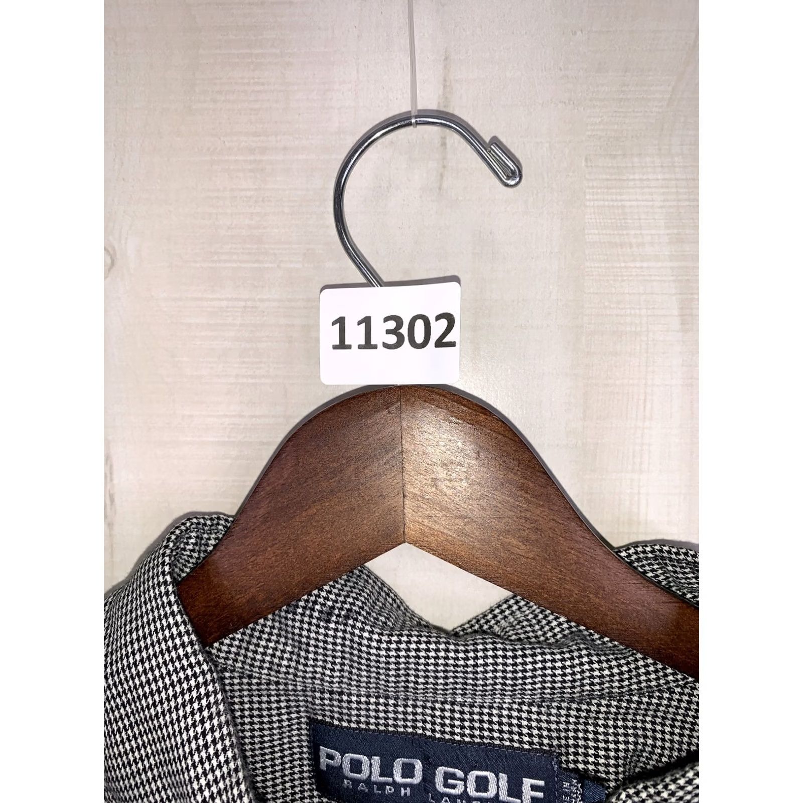 Vintage Vintage Polo Golf Polo Shirt Mens XL Black White Houndstooth Button Front Oxford 100% Cotton Size US XL / EU 56 / 4 - 4 Thumbnail