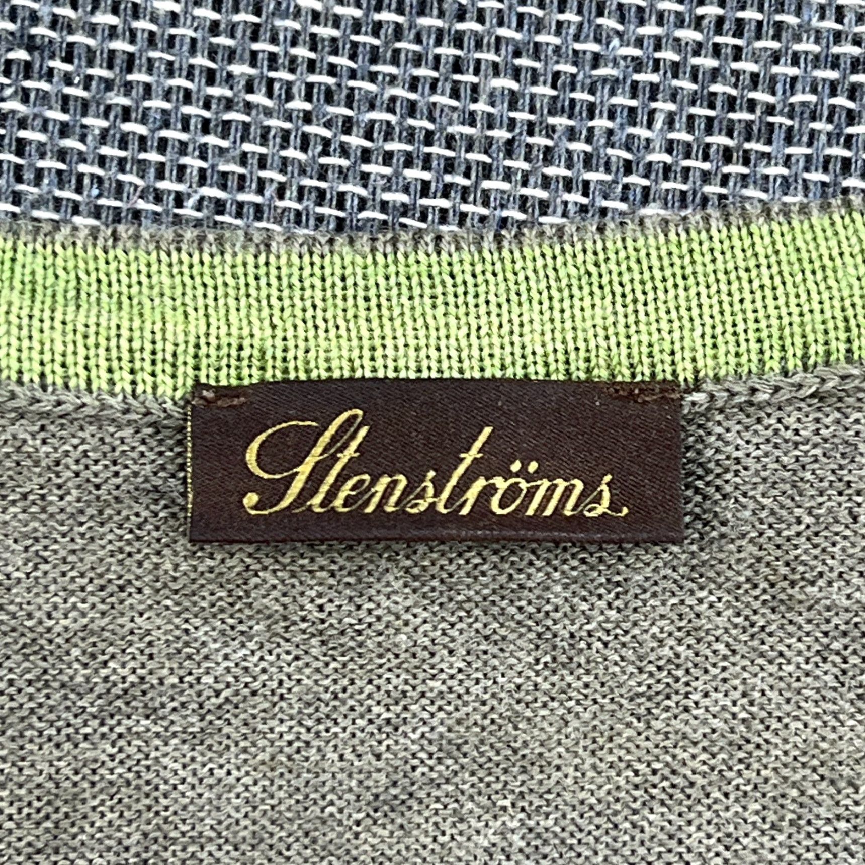 Vintage Stenstroms Zegna Baruffa Men Green Jumper Sz S Merino Wool Elbow Patches Sweater Size US S / EU 44-46 / 1 - 4 Thumbnail