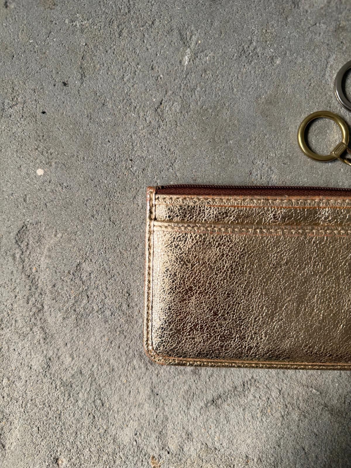 Coach Coach Poppy Coin Purse Gold Size ONE SIZE - 6 Thumbnail