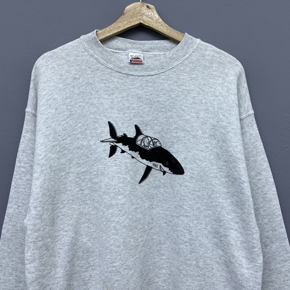Vintage Vintage 90s The Adventures Of Tintin Crewneck Sweatshirt Size US M / EU 48-50 / 2 - 3 Thumbnail