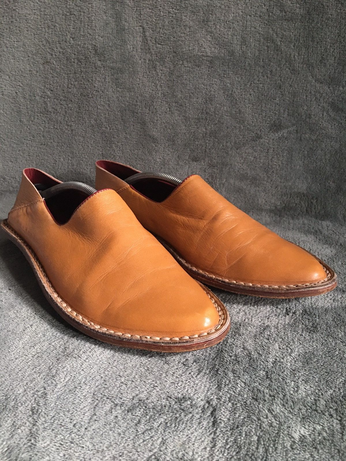 Designer Heich Italy Light Brown Leather Men’s Loafers Shoes EU 40 Size US 7 / EU 40 - 2 Thumbnail