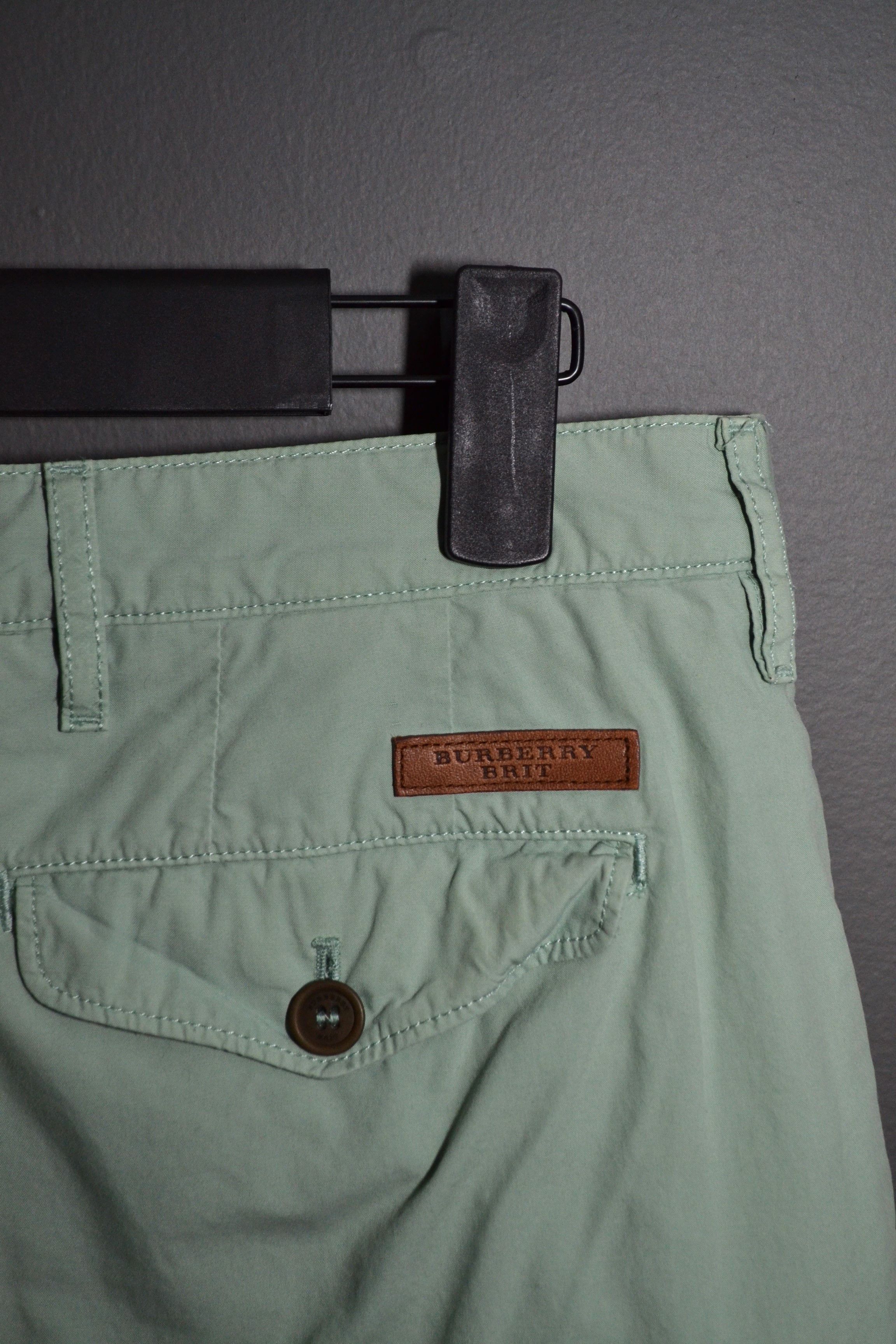 Burberry Burberry Brit 28 Light Green Chino Shorts Women's Size 28" / US 6 / IT 42 - 3 Thumbnail