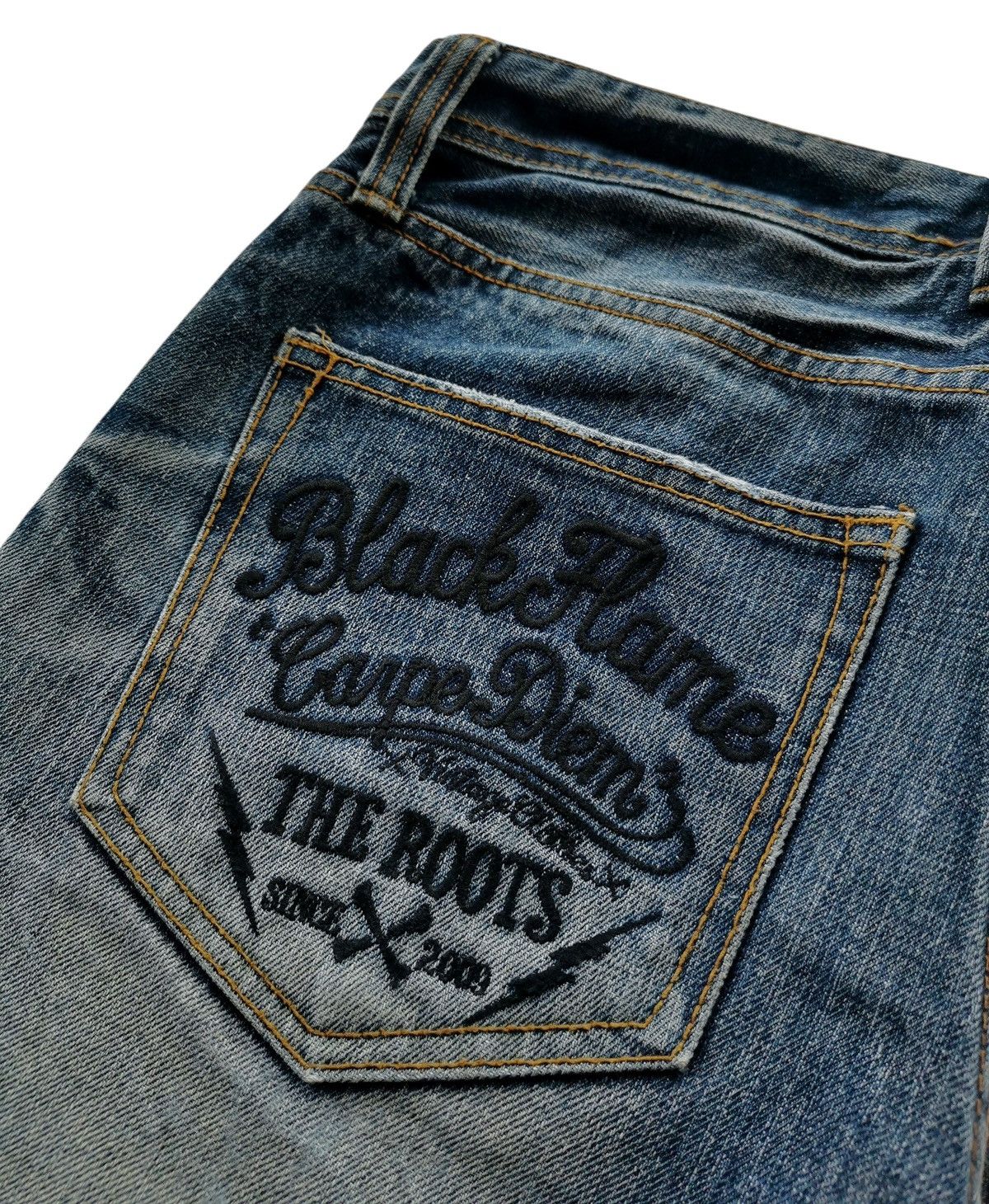 Self Edge Black Flame The Roots Selvedge Denim Jeans Size US 32 / EU 48 - 6 Thumbnail