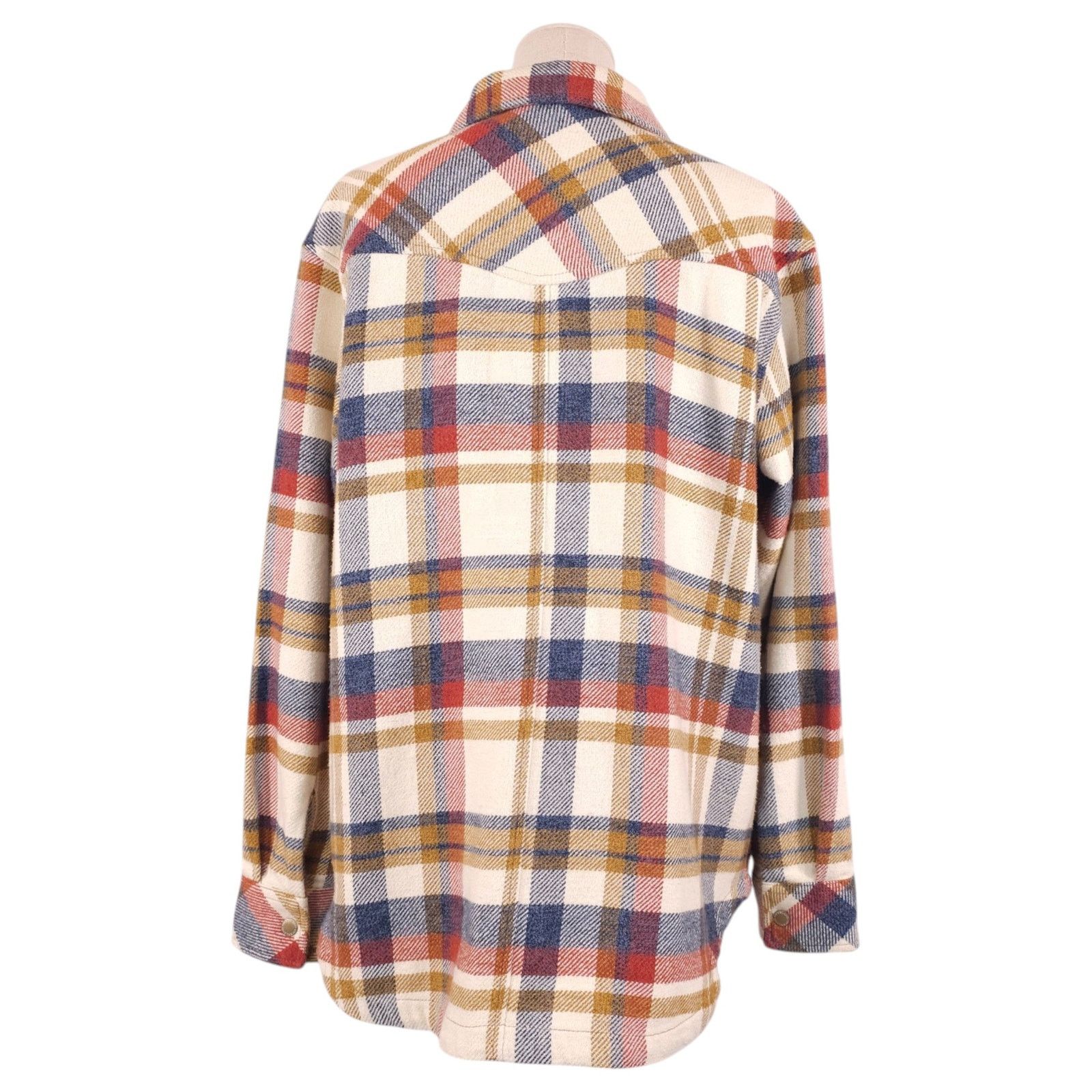 Overland Overland June Plaid Cotton Shirt Jacket Sz Medium Size M / US 6-8 / IT 42-44 - 3 Thumbnail