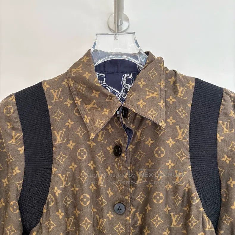Louis Vuitton Louis Vuitton Mulberry silk presbyopic full-print reversib Size XS / US 0-2 / IT 36-38 - 3 Thumbnail
