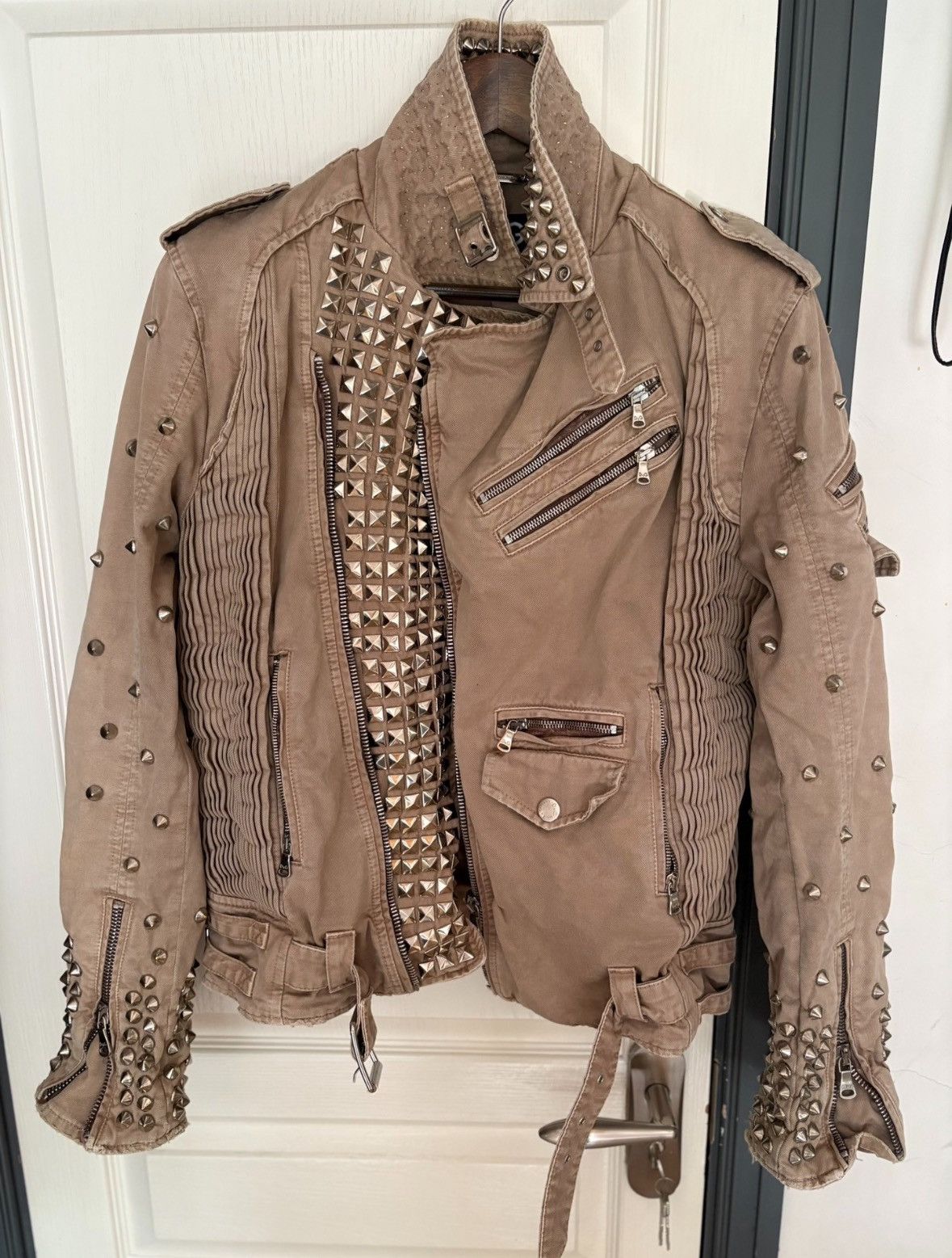 Dolce & Gabbana Dolce & Gabbana leather studded jacket Size L / US 10 / IT 46 - 1 Thumbnail