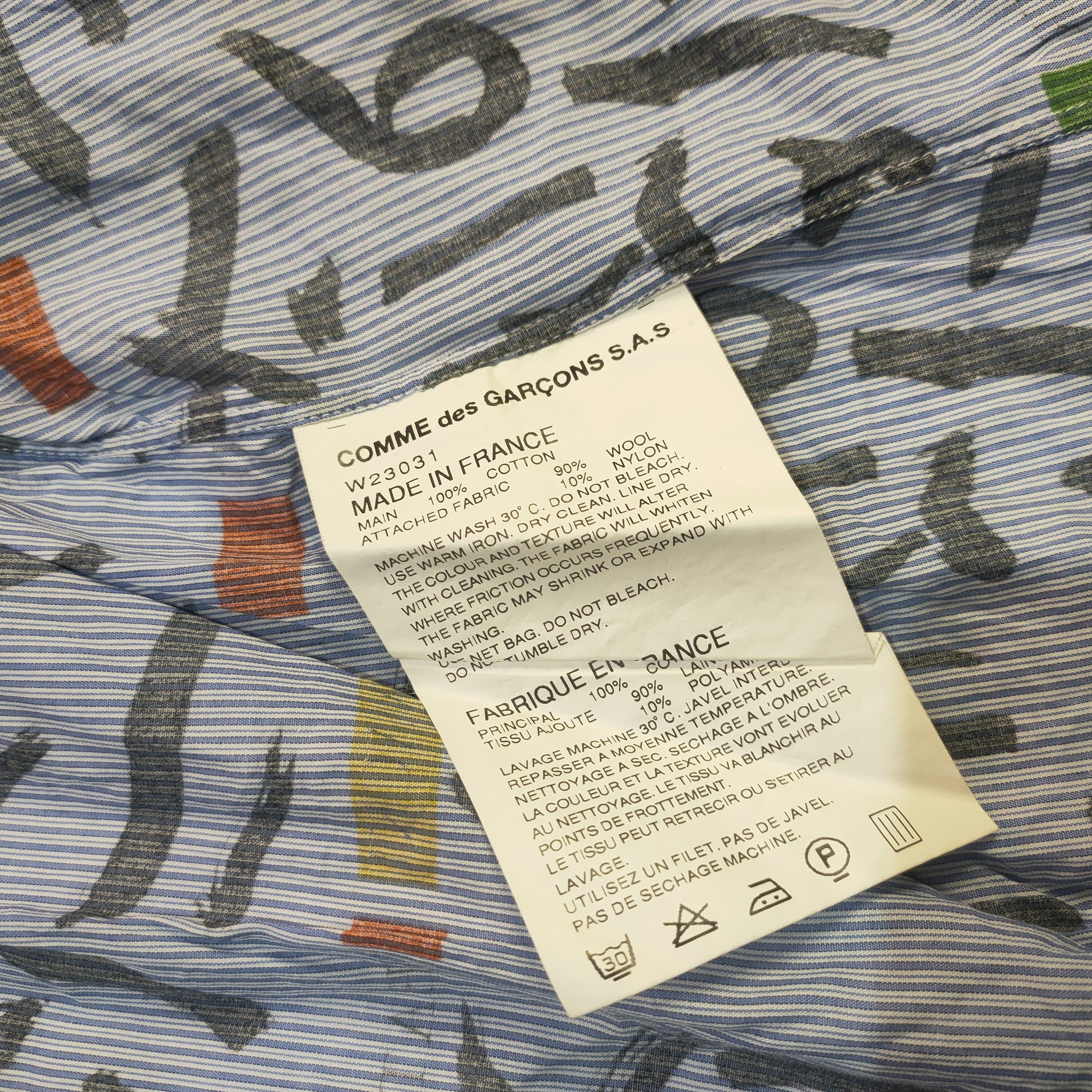 Comme des Garcons Comme des Garçons button down shirt homage Juliusz Slowacki Size US XS / EU 42 / 0 - 8 Thumbnail