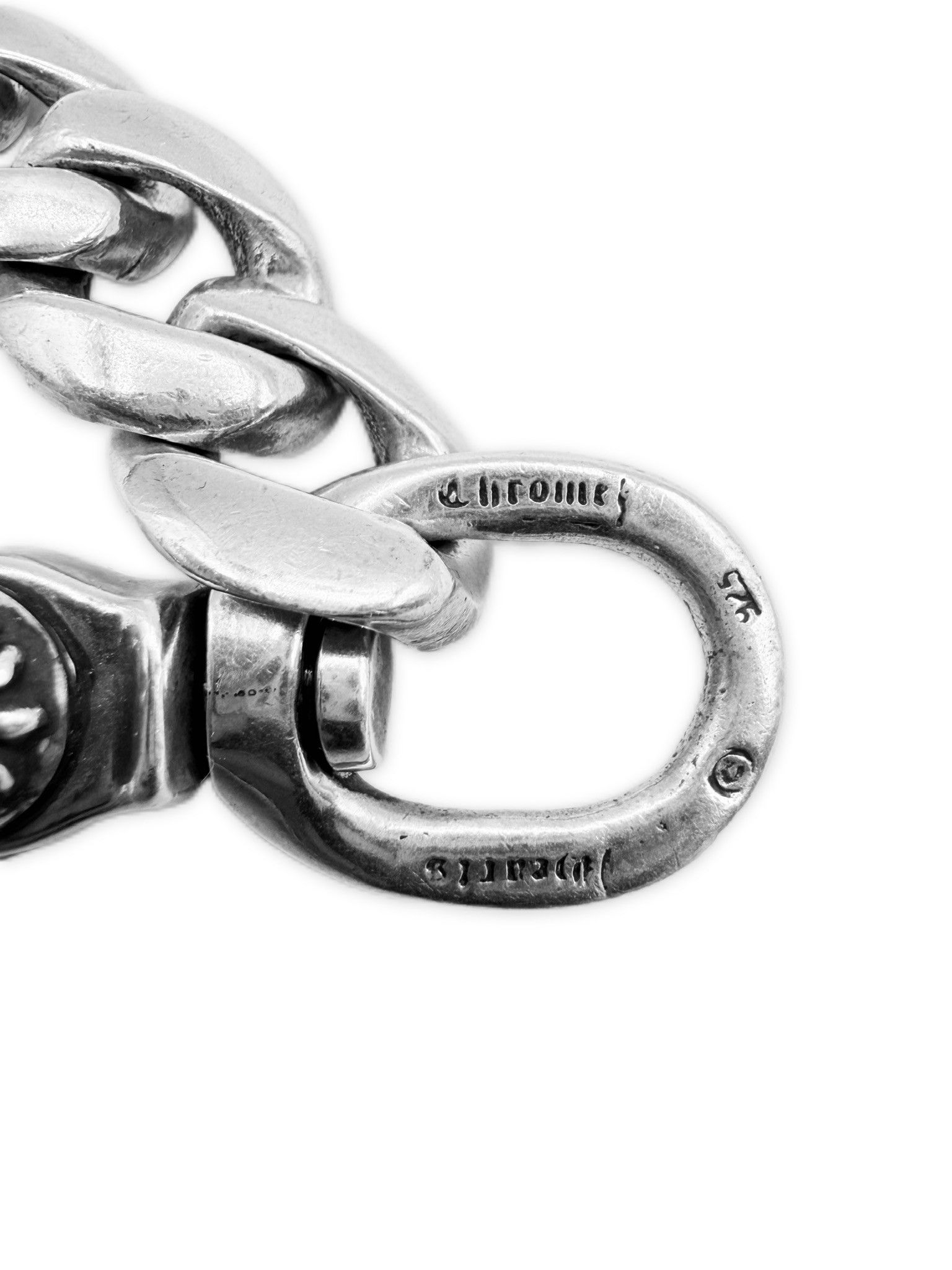 Chrome Hearts Chrome Hearts Cross Patch Lobster Clasp Cuban Link Wallet & Chain Size ONE SIZE - 5 Thumbnail