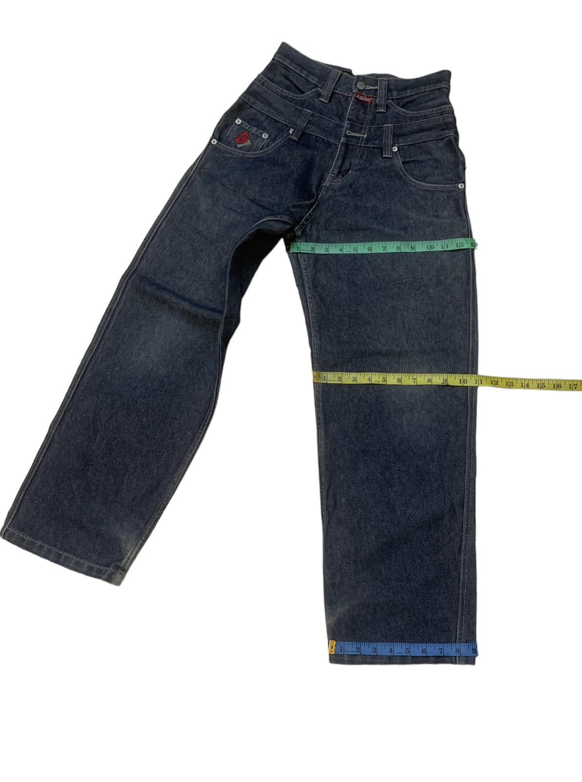 JNCO PJ’s SURF BAGGY DOUBLE WAIST DENIM Size US 27 - 13 Thumbnail