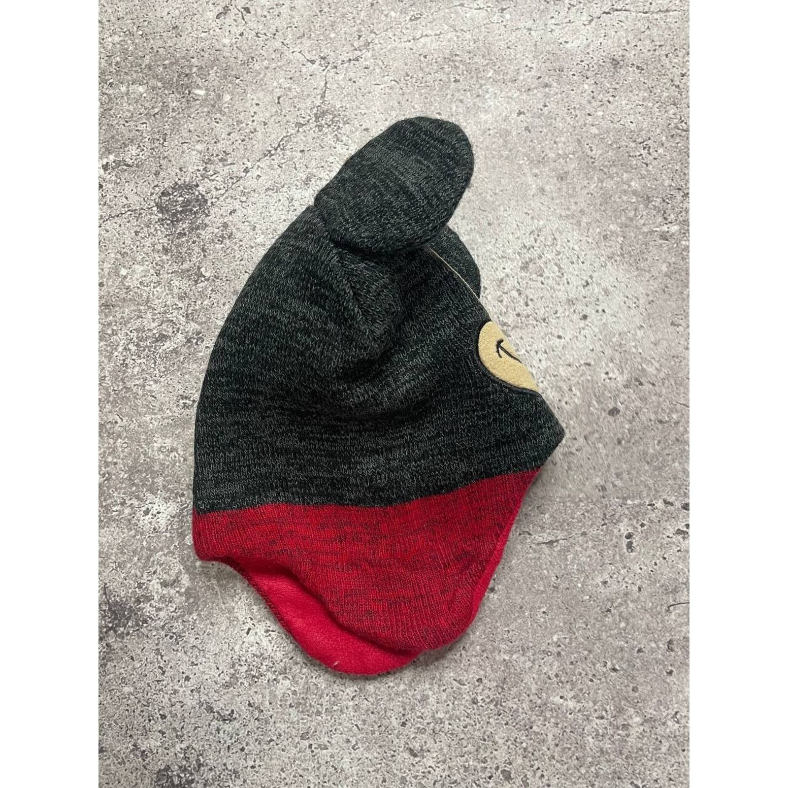 Disney Vintage Disney Mickey Mouse Ears Red Black Fleece Size ONE SIZE - 3 Thumbnail