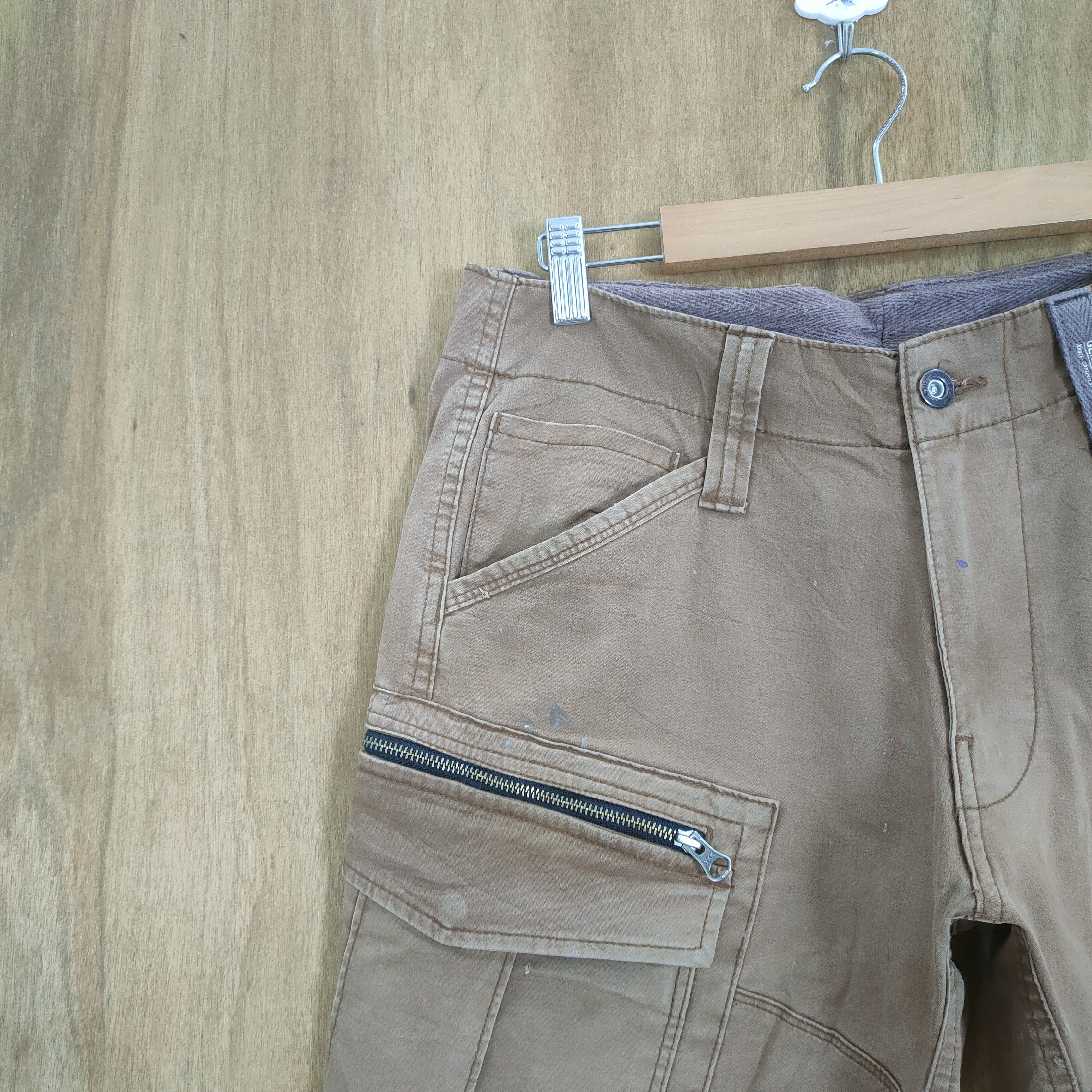 Japanese Brand VINTAGE GENBA BROWN BAGGY CARGO PANTS Size US 31 - 5 Thumbnail