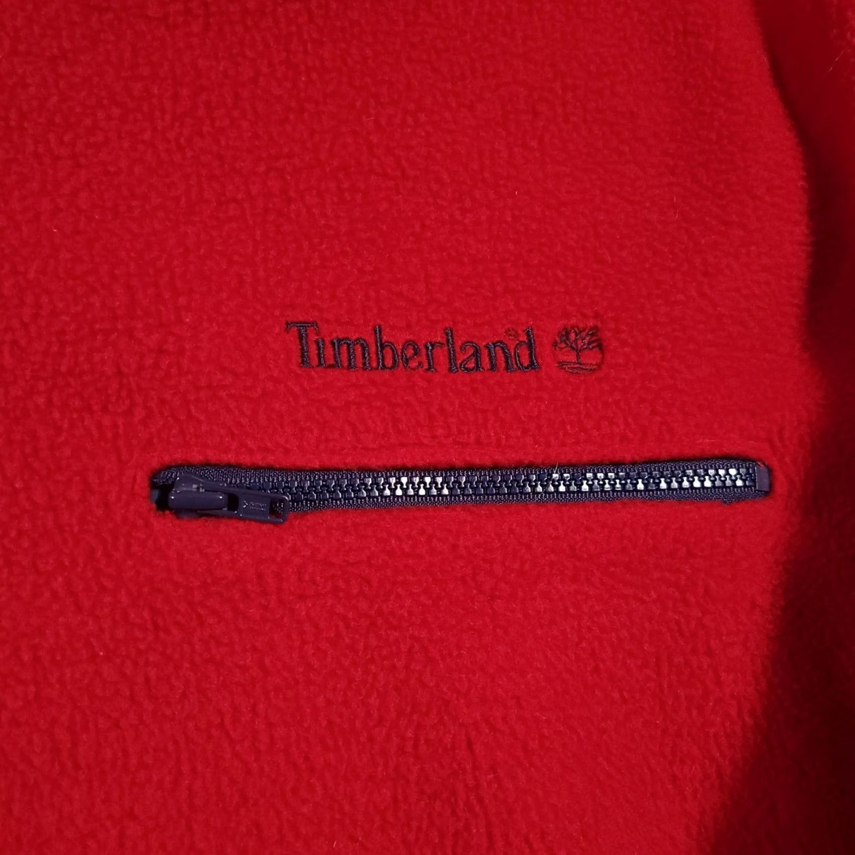 Timberland VINTAGE Timberland Weather Gear Jacket Fleece Mens L Red 1/4 Snap USA Made Size US L / EU 52-54 / 3 - 7 Thumbnail