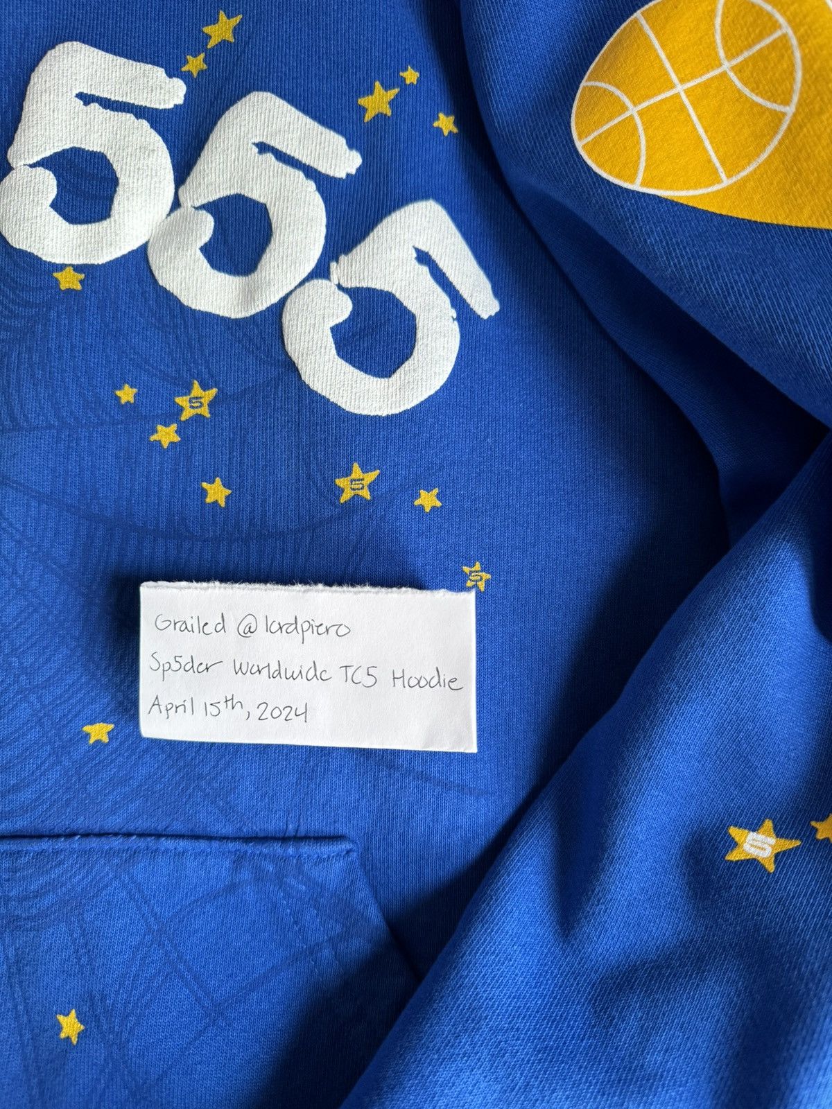 Sp5der 555 world wide outlet hoodie Sz M