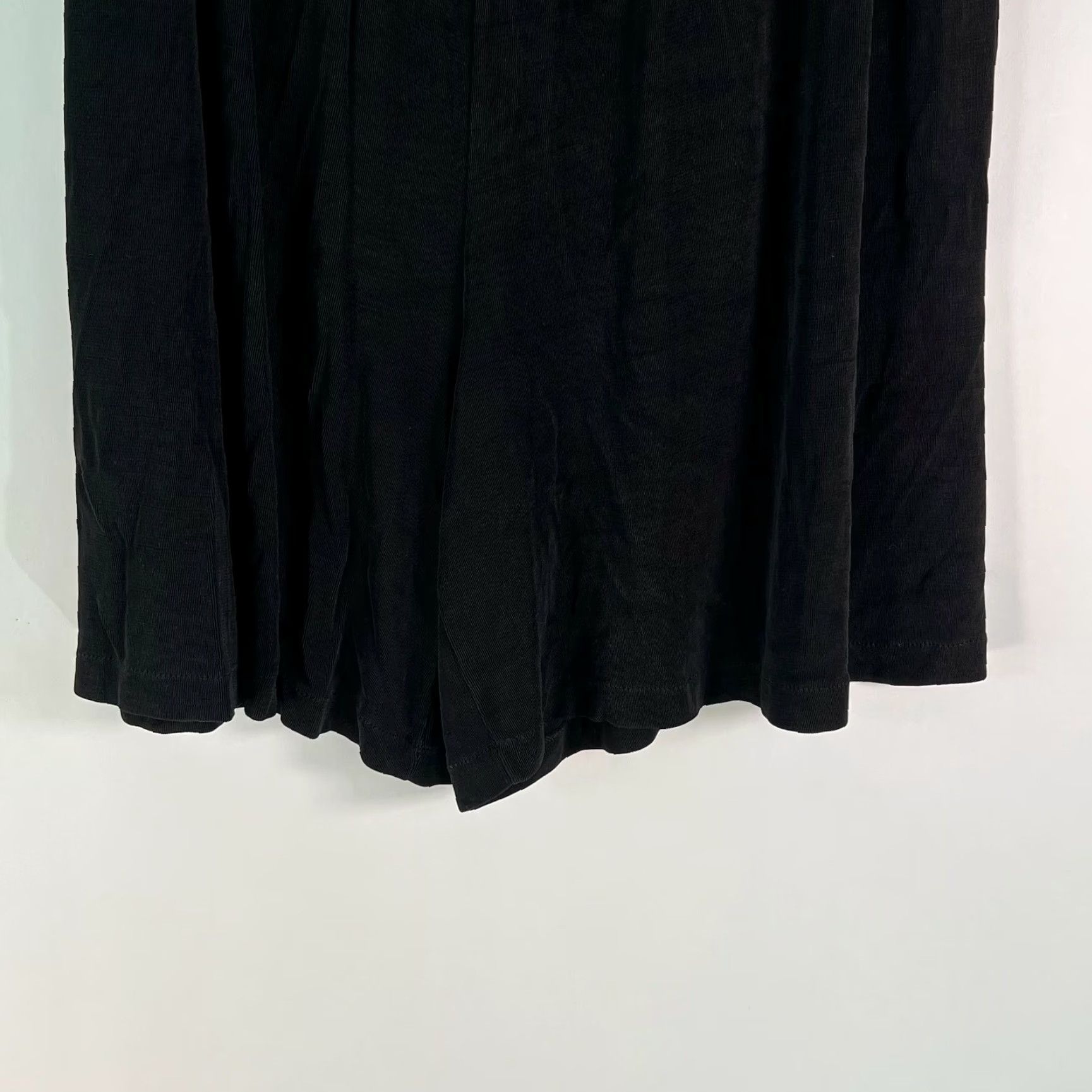 CO Klg & Co Womens Black Corduroy Flat Front Elastic Waist Casual Shorts Size XL Size 32" / US 10 / IT 46 - 4 Thumbnail