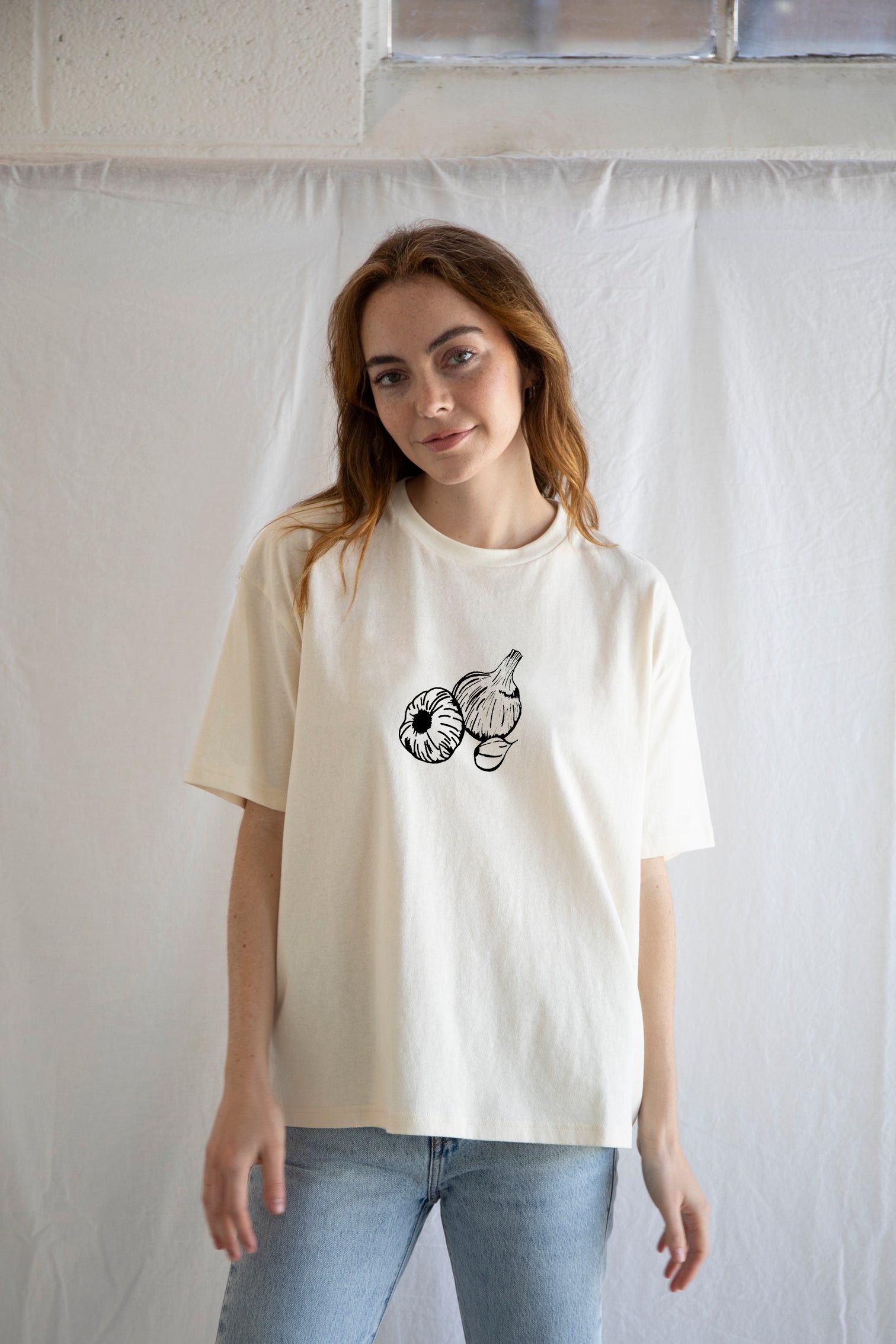 The Unbranded Brand Garlic T-Shirt, Garden Shirt, Screen T Shirt, Clothing Gift Size S / US 4 / IT 40 - 1 Thumbnail