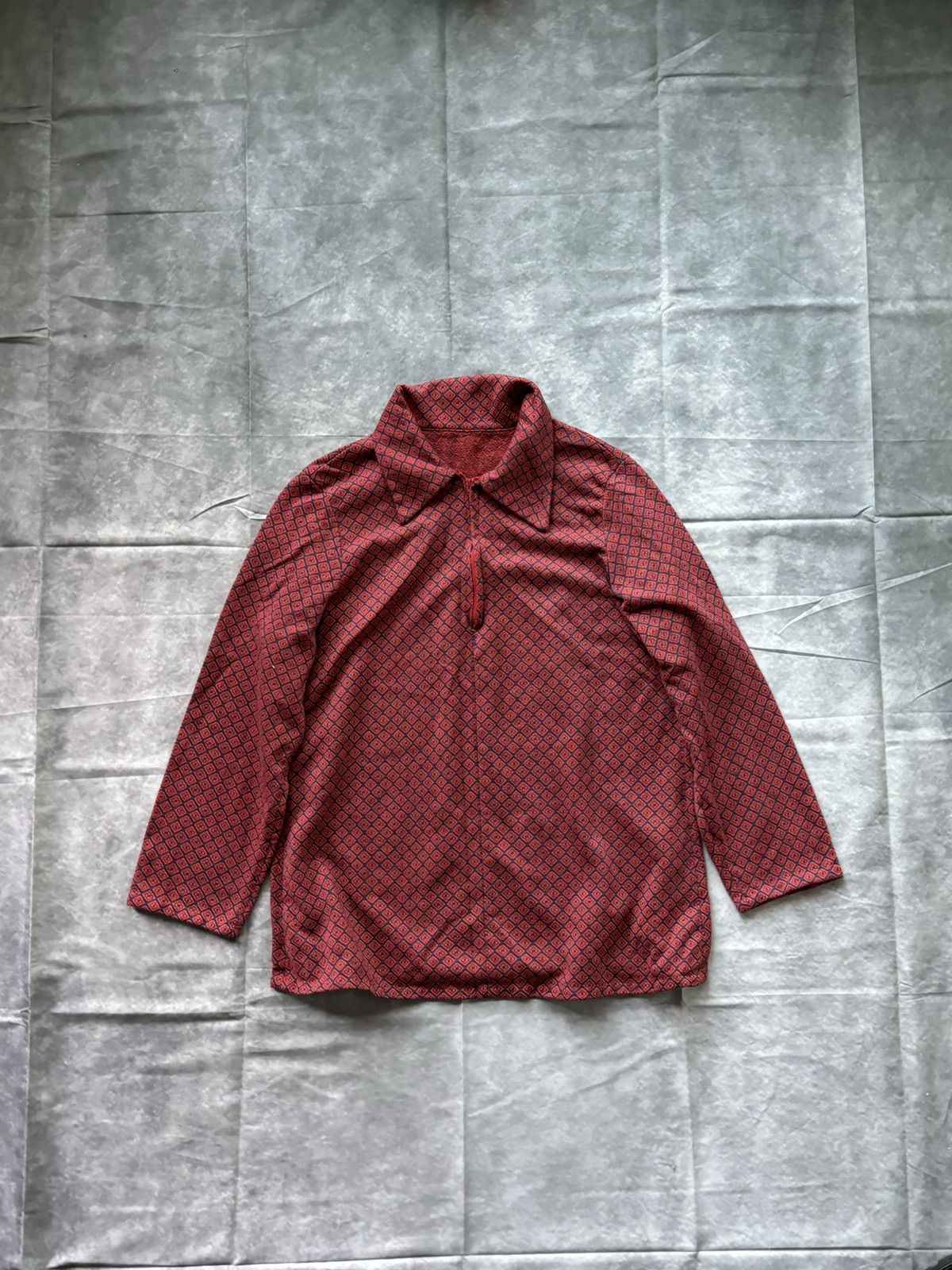 Handmade × Vintage 1970s Vintage Half Zip Longsleeve Pullover Rugby Polo Disco Size US XS / EU 42 / 0 - 2 Thumbnail