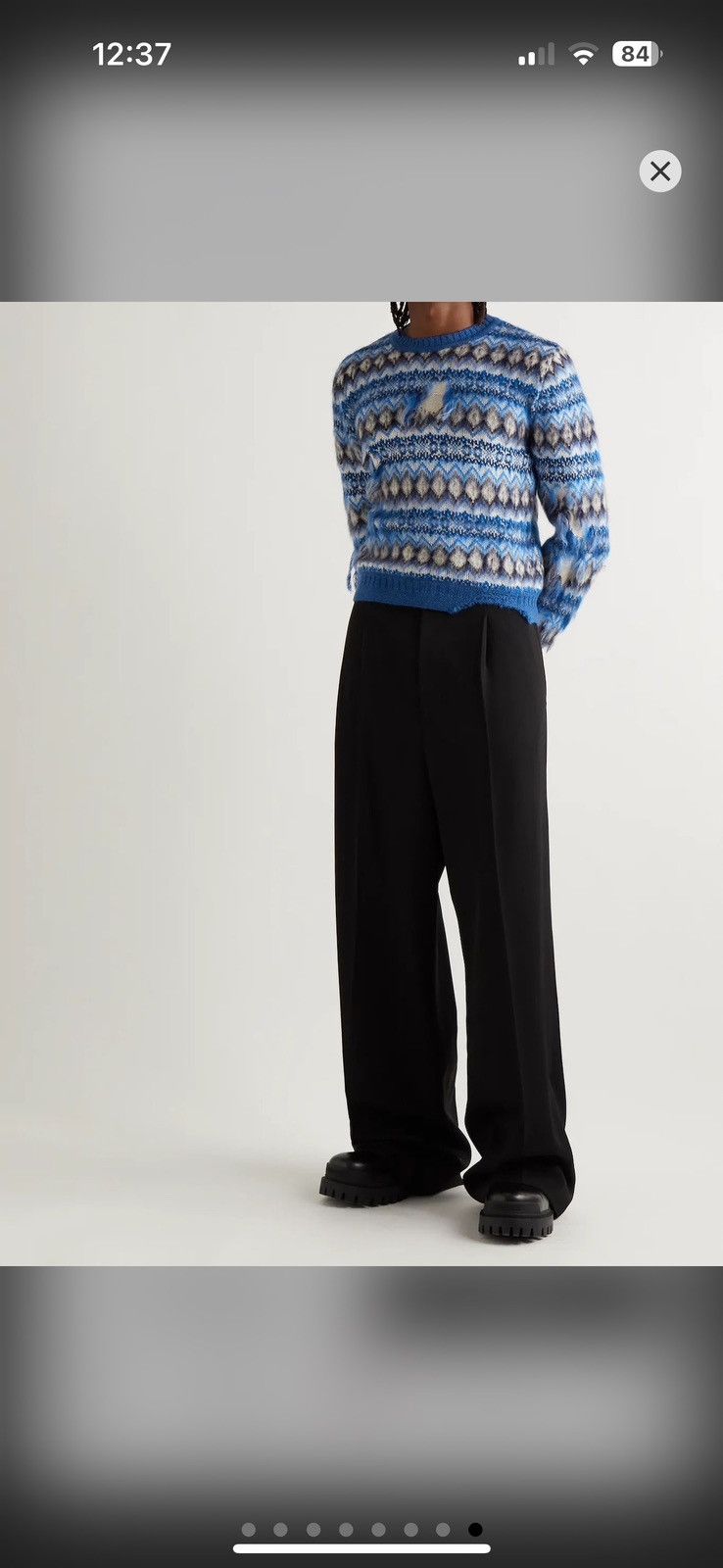 Maison Margiela FW/22 Fair Isle Wool distressed Sweater Size US L / EU 52-54 / 3 - 13 Thumbnail