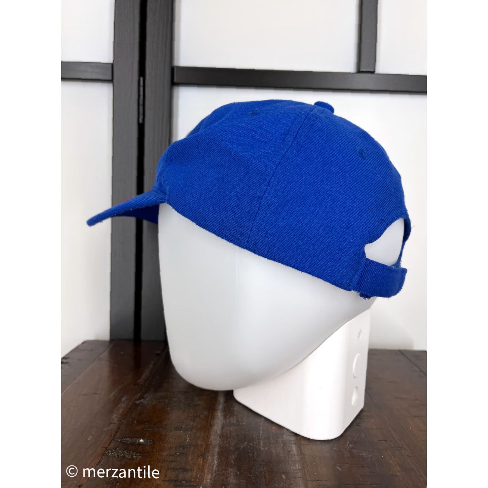 Vintage Jesus Baseball Cap Hat Adult One Size Blue Solid Cross Religious Mens Size ONE SIZE - 5 Thumbnail