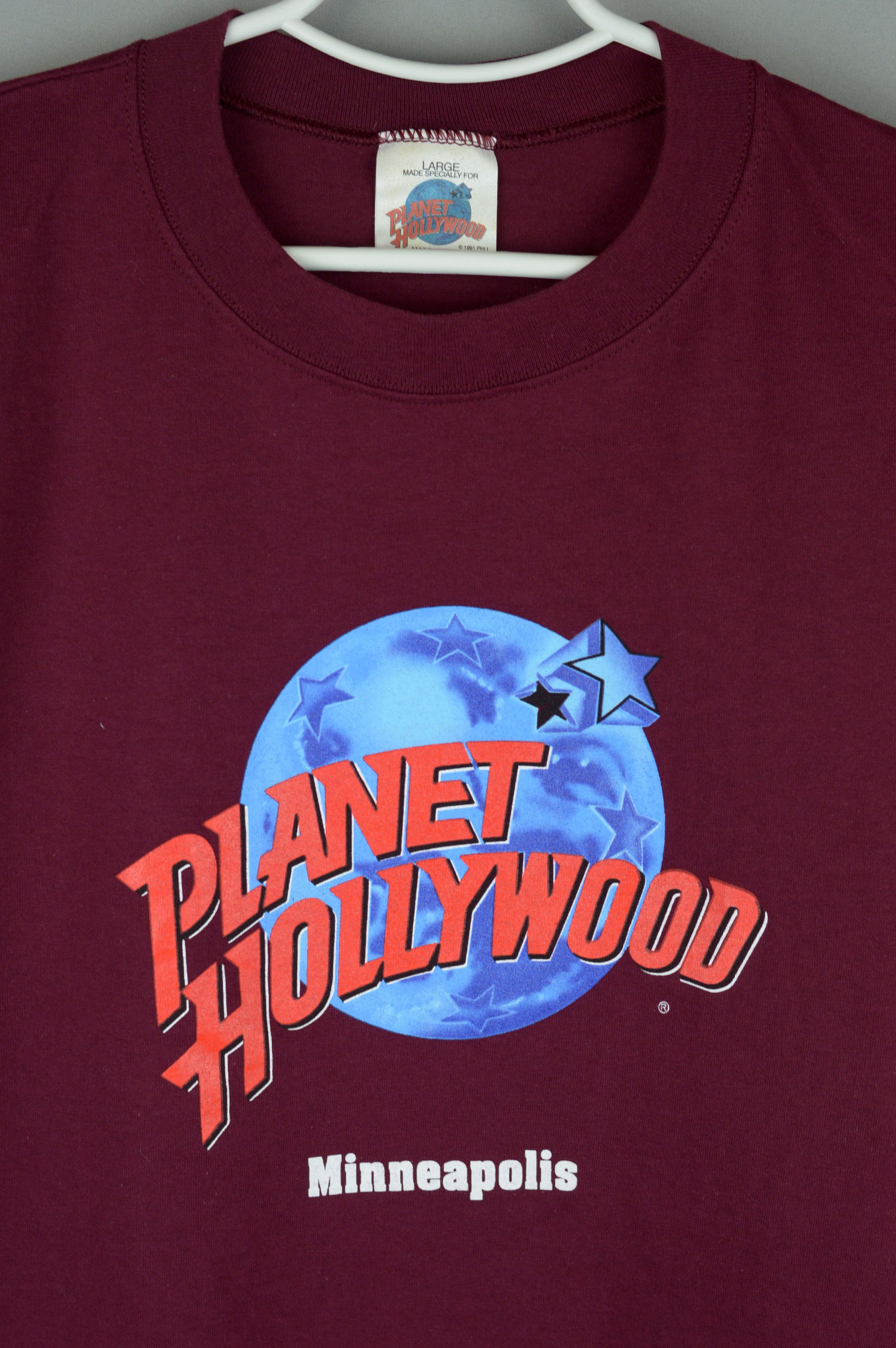Planet Hollywood × Vintage Vintage Planet Hollywood 90s t shirt Size US L / EU 52-54 / 3 - 2 Thumbnail
