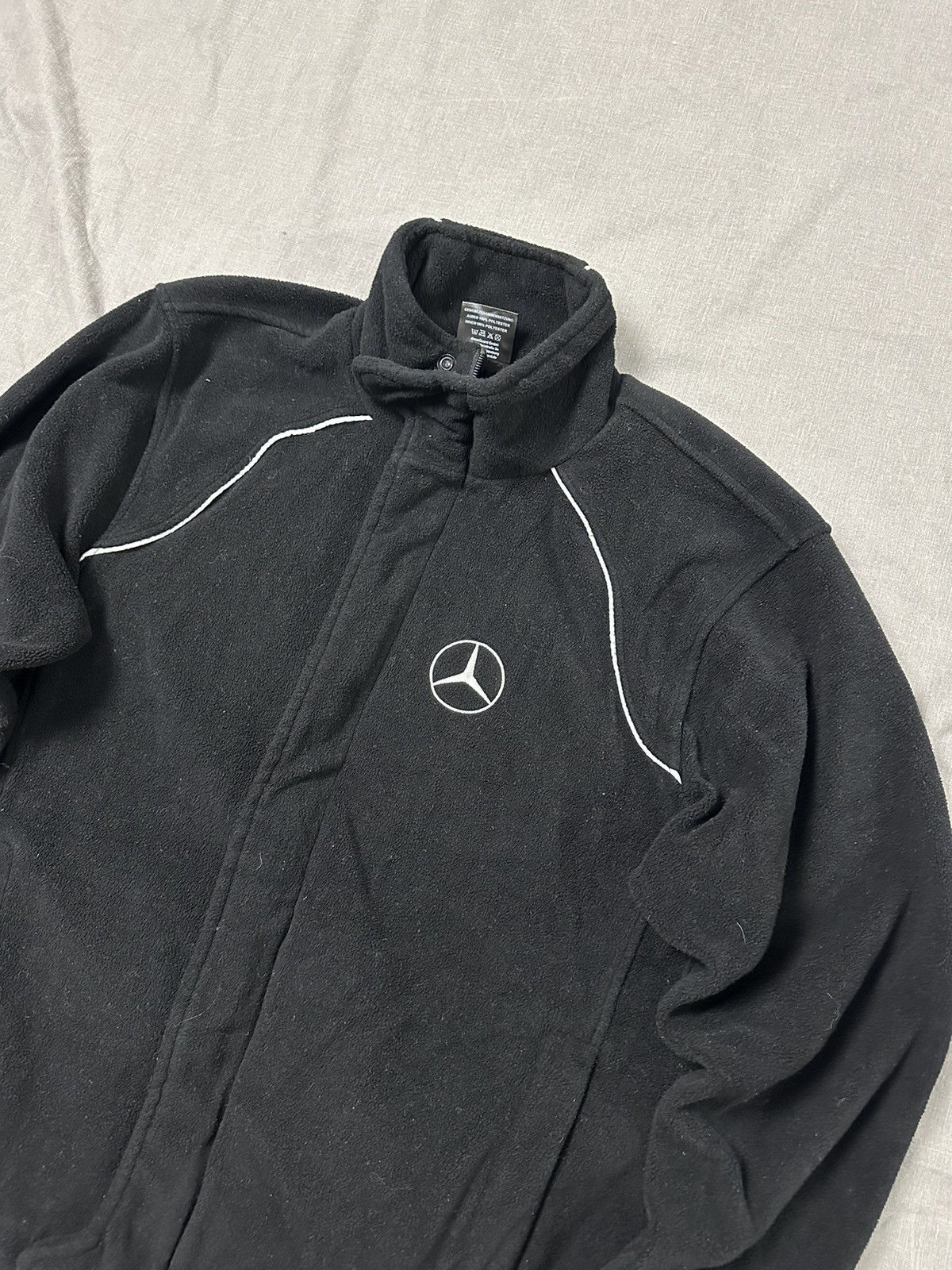 Mercedes-Benz Mercedes Fleece Jacket Y2K Vintage Racing Moto Size US M / EU 48-50 / 2 - 2 Thumbnail