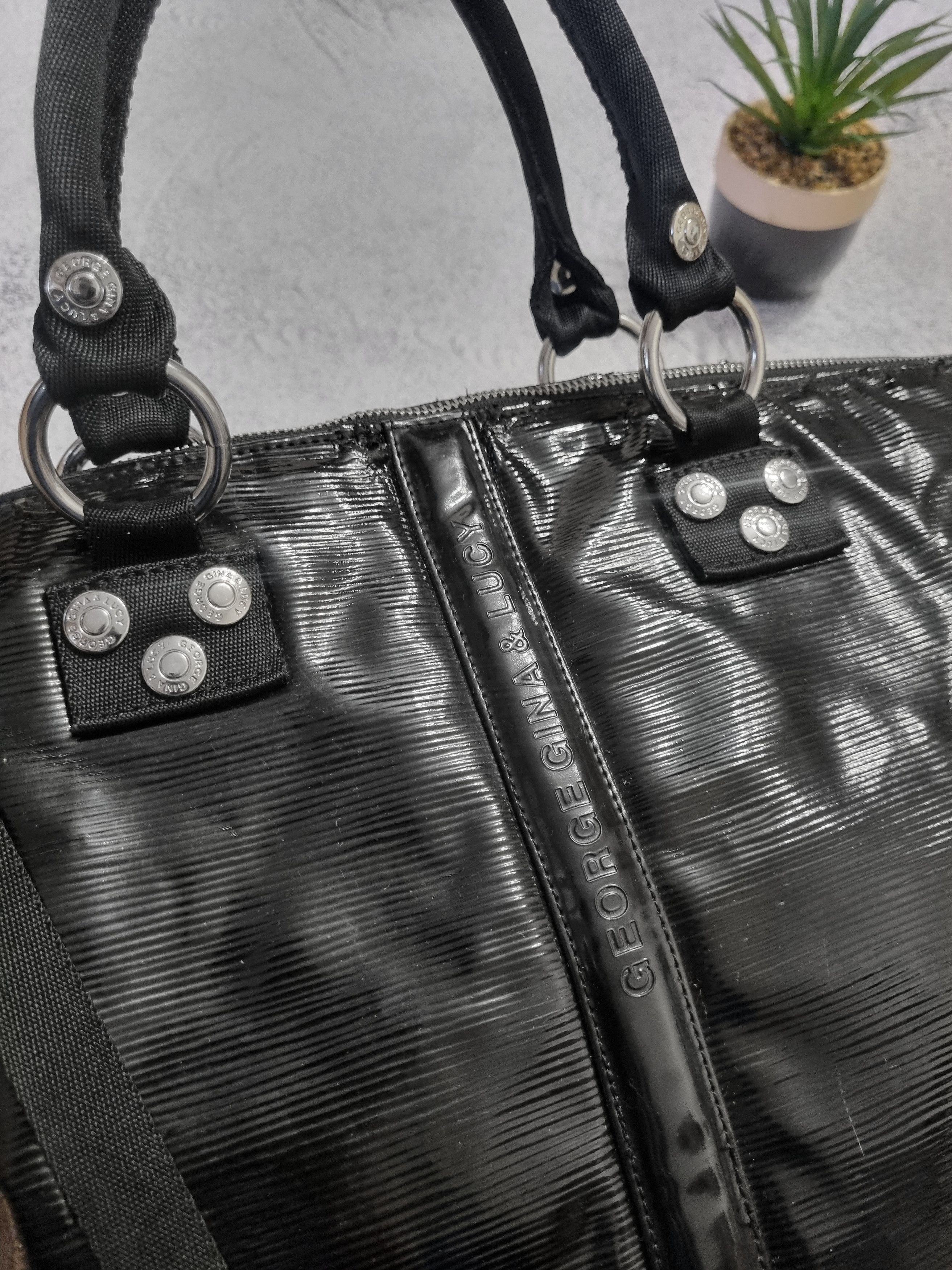 George Gina & Lucy × Vintage Vintage George Gina & Lucy GGL Hodgepodge Patent Bag Size ONE SIZE - 5 Thumbnail