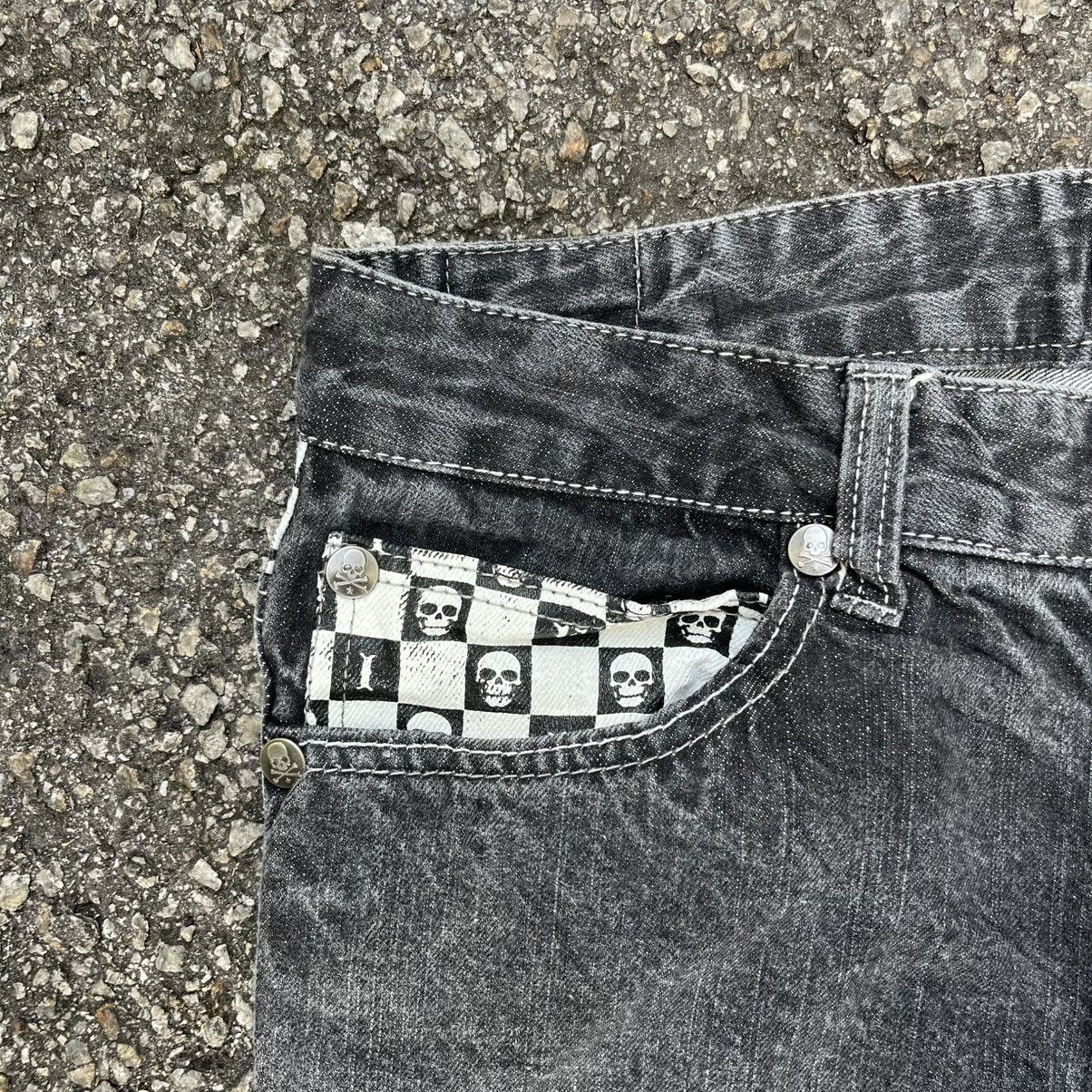 Hysteric Glamour Skulls Wild Life Denim Low Rise Jeans Size US 32 / EU 48 - 5 Thumbnail