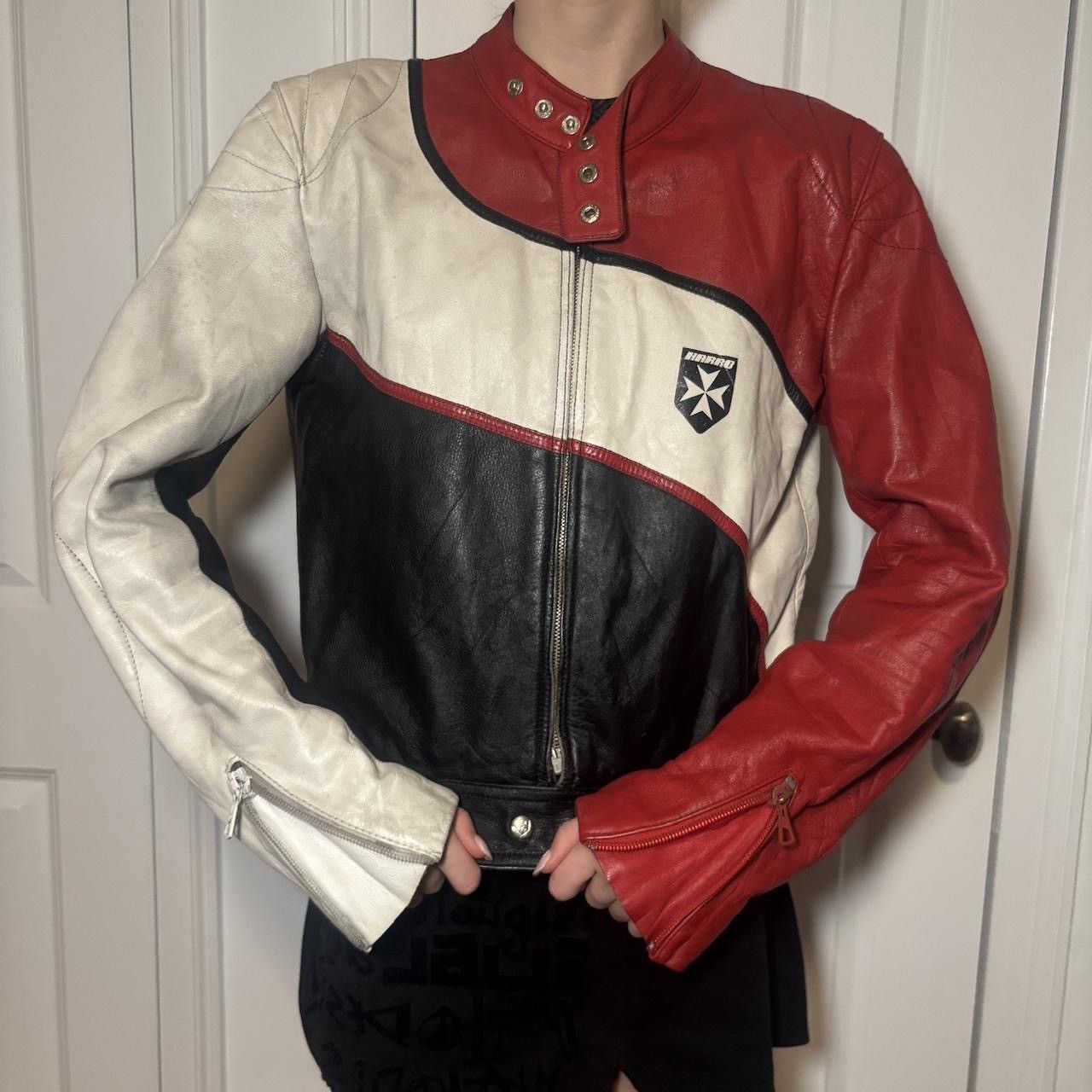 Other Vintage German Leather Racing Jacket Size S / US 4 / IT 40 - 2 Thumbnail