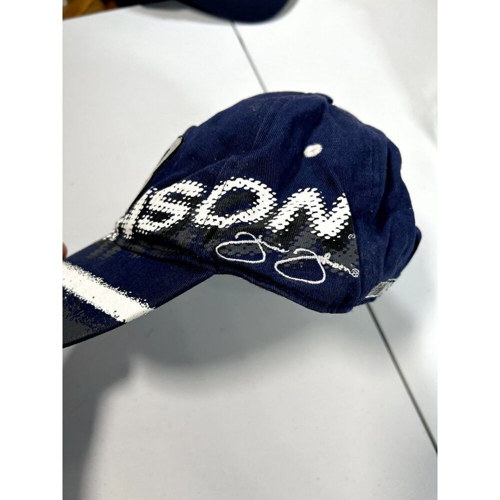 NASCAR Vintage 90s Jimmie Johnson #48 Nascar Snapback Hat One Size Size ONE SIZE - 2 Thumbnail